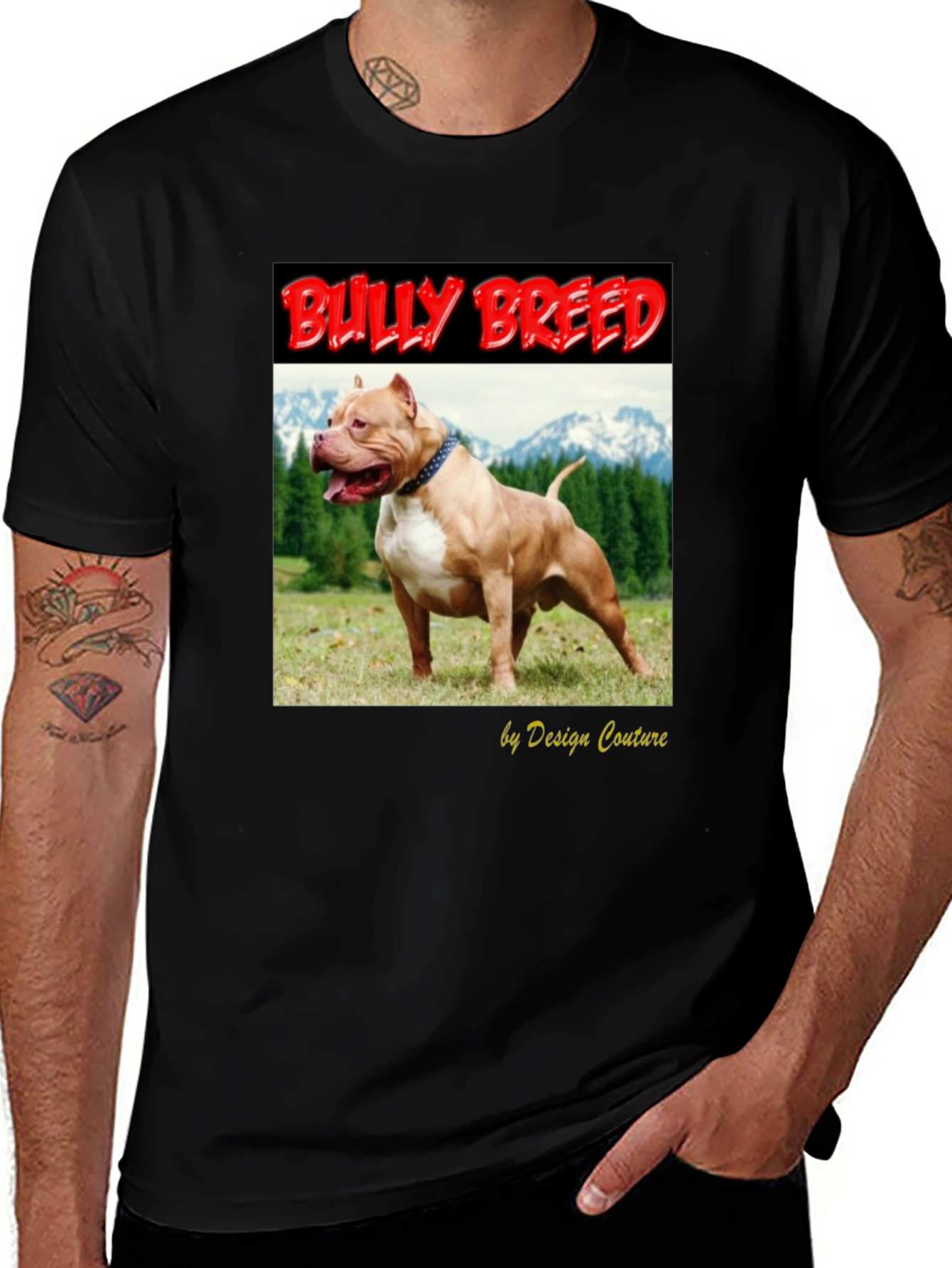 Bully Breed Dog Graphic Tee - Design Couture
