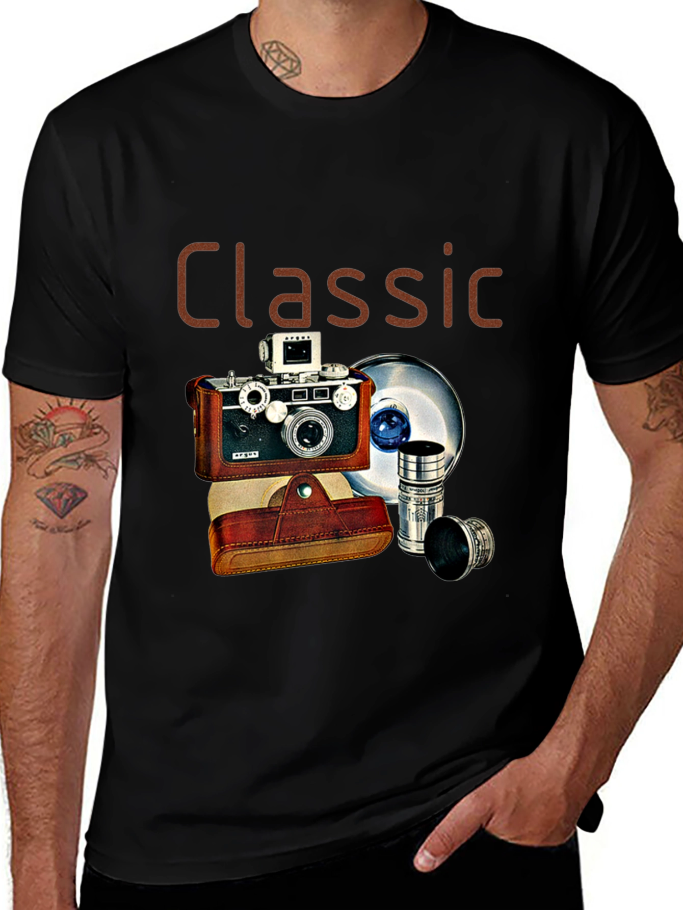 Variant 3 of Classic Camera Graphic T-Shirt