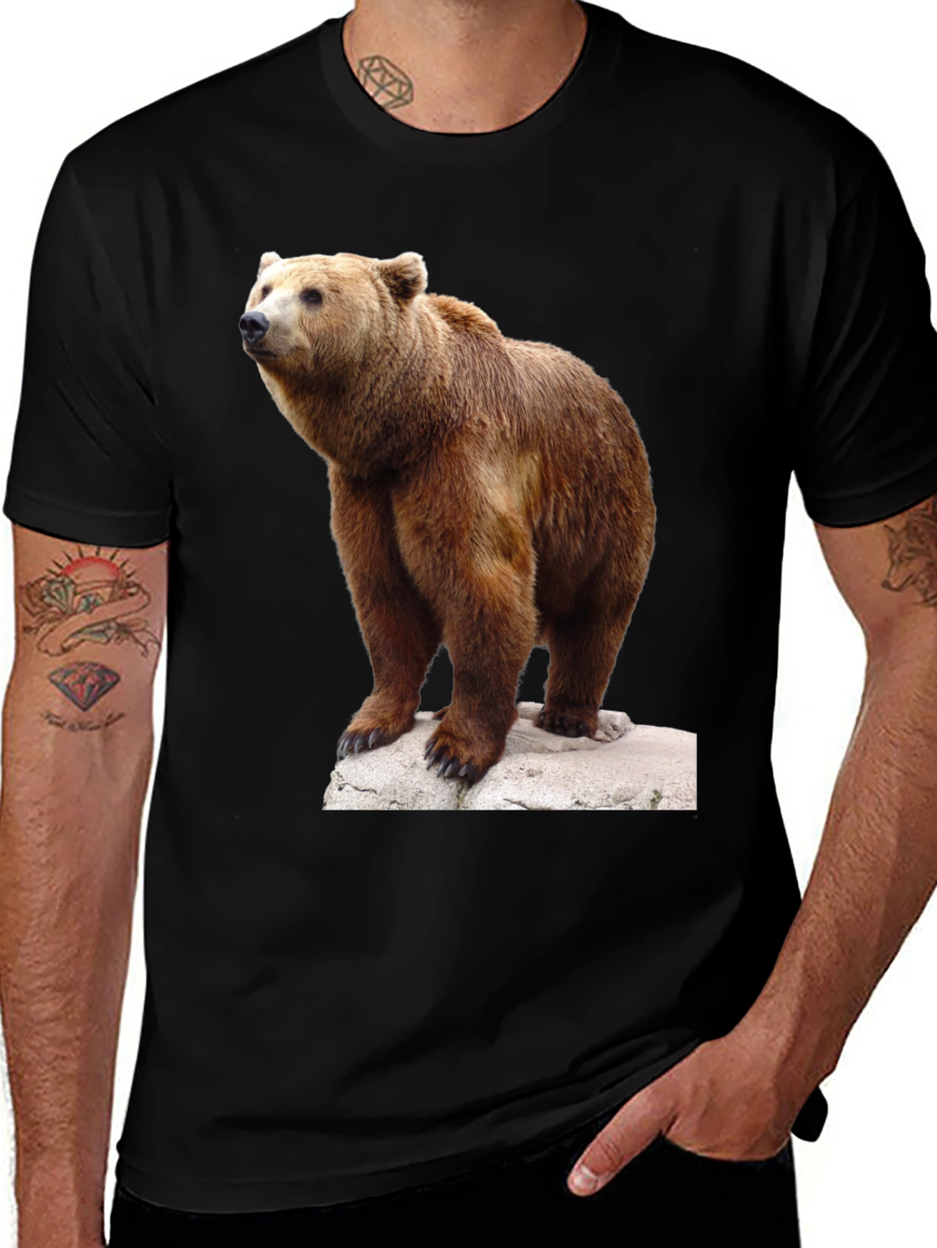Variant 24 of Bear Graphic Tee - Wildlife Animal T-Shirt