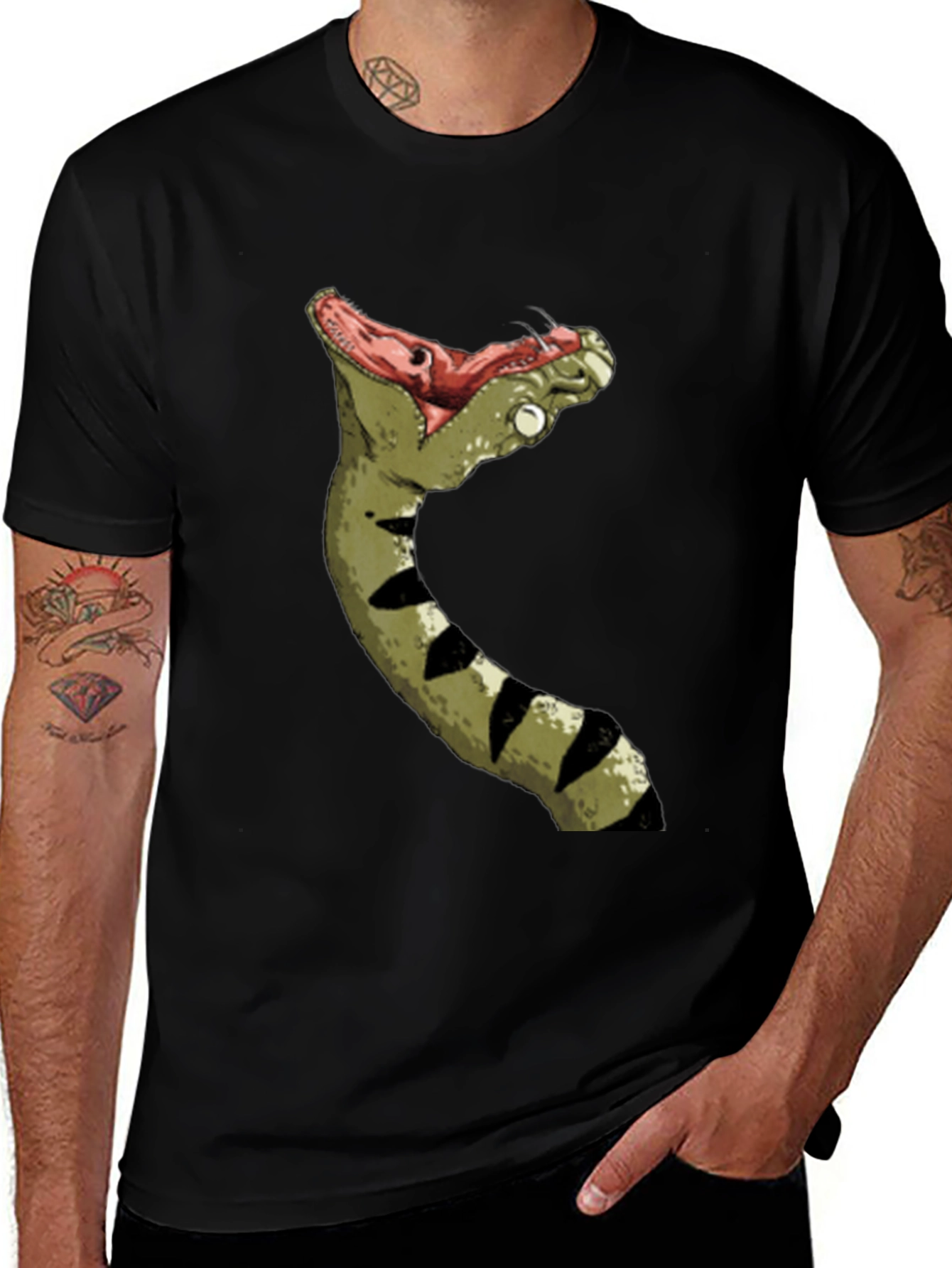 Variant 21 of Snake Graphic Tee - Bold Statement Shirt