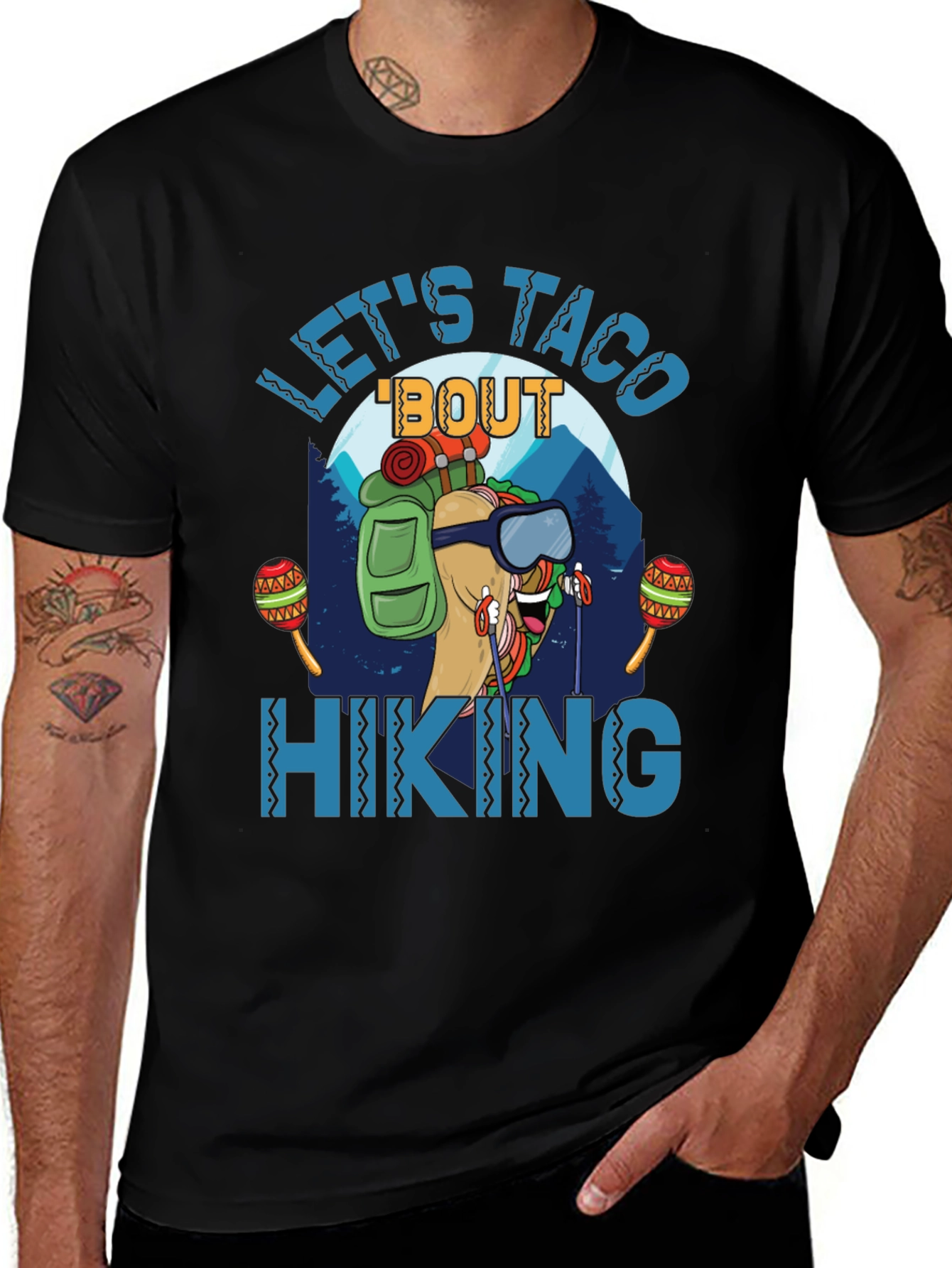Variant 25 of Let's Taco 'Bout Hiking Graphic T-Shirt