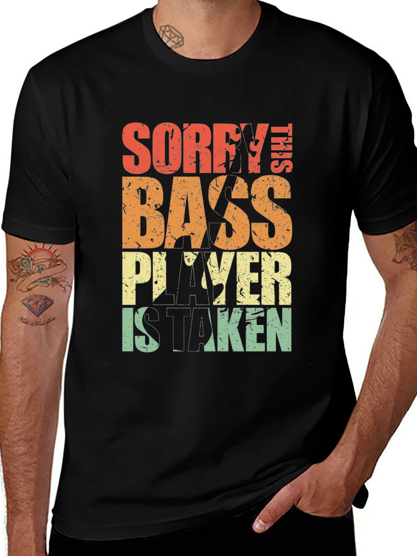 Variant 28 of Sorry This Bass Player is Taken T-Shirt