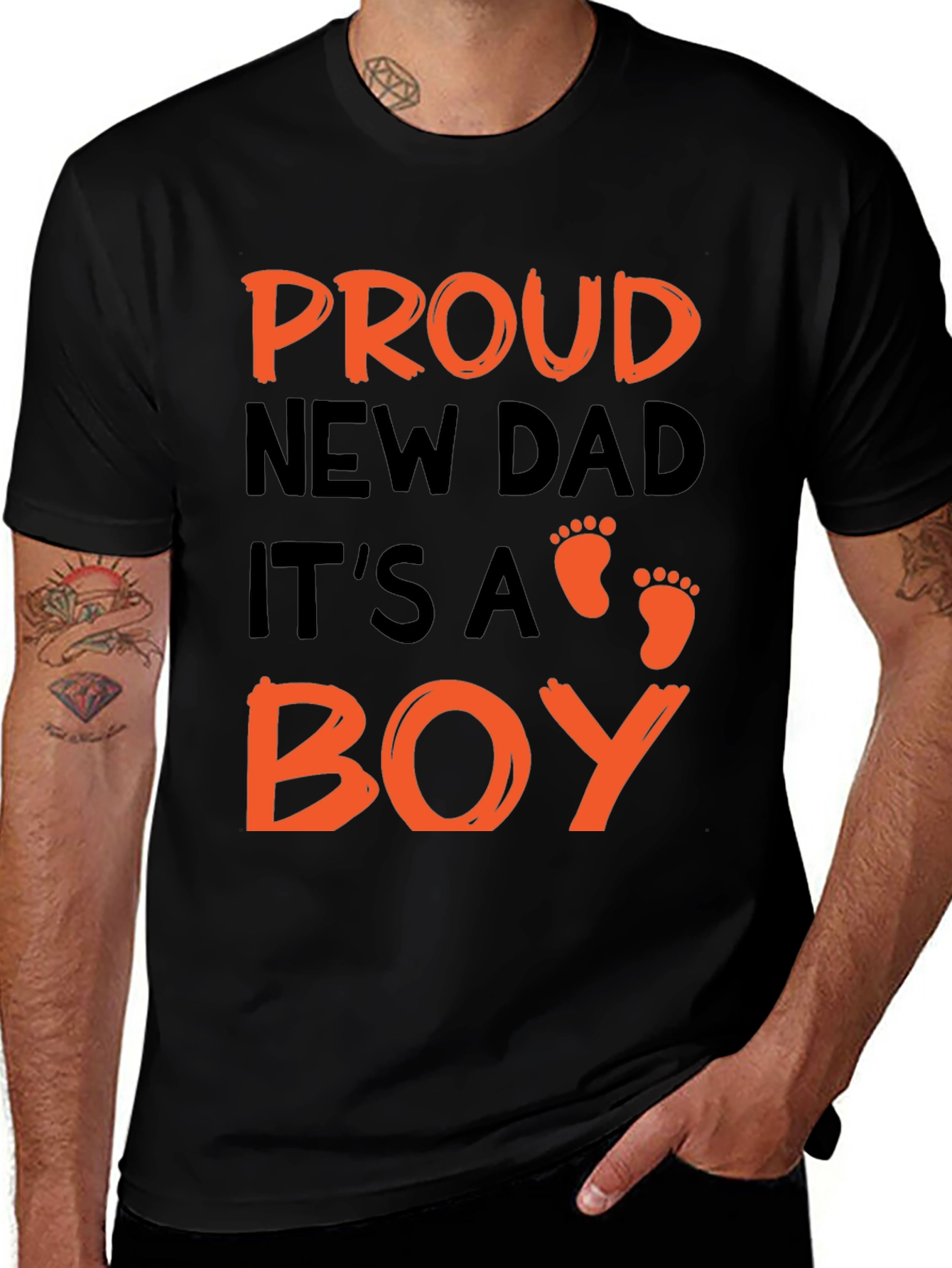 Variant 14 of Proud New Dad It's A Boy Graphic Tee