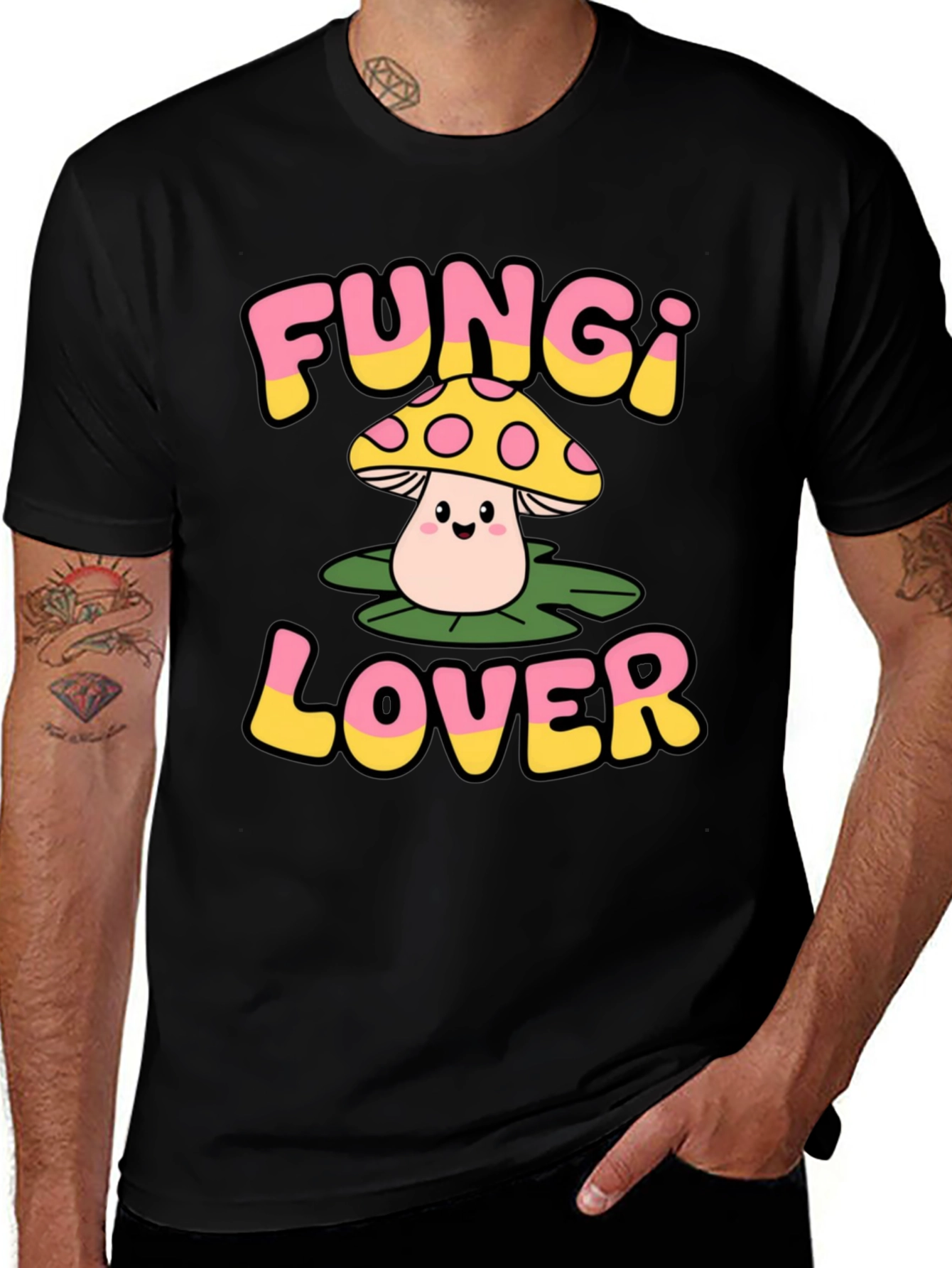 Fungi Lover Graphic Tee - Mushroom T-Shirt