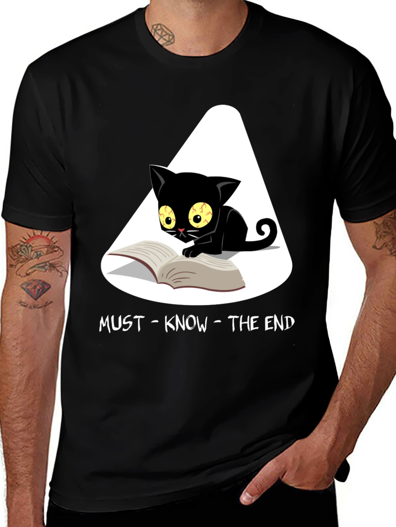Variant 11 of Must Know The End Cat Graphic Tee