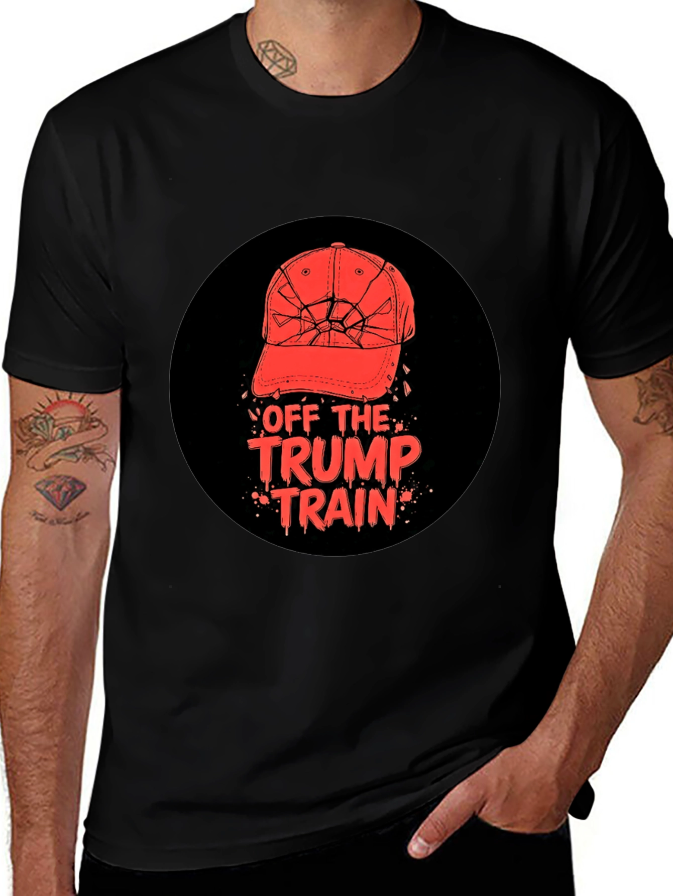 Variant 28 of Off The Trump Train T-Shirt Anti-Trump