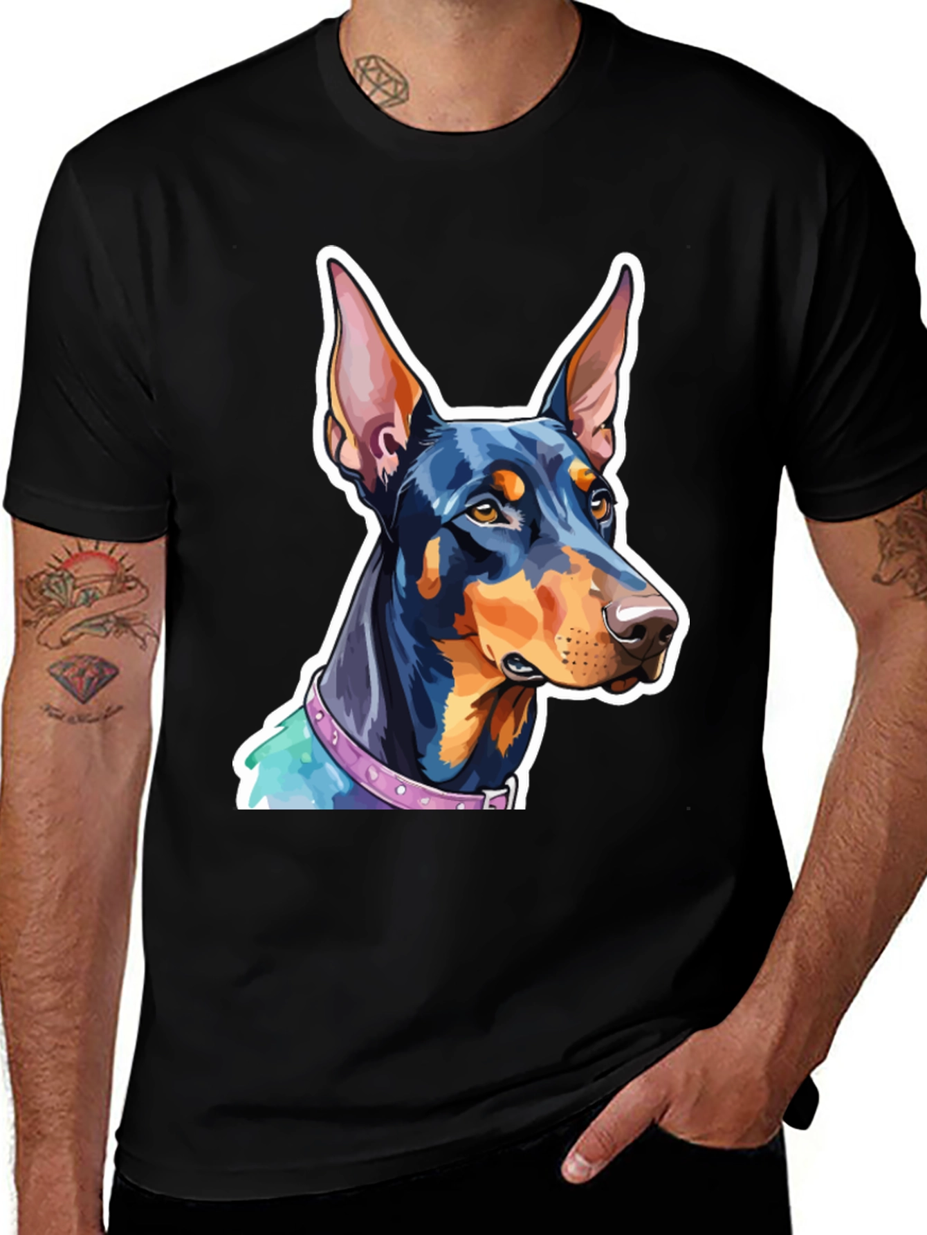 Doberman Dog Graphic Tee - Unique Animal Lover Shirt