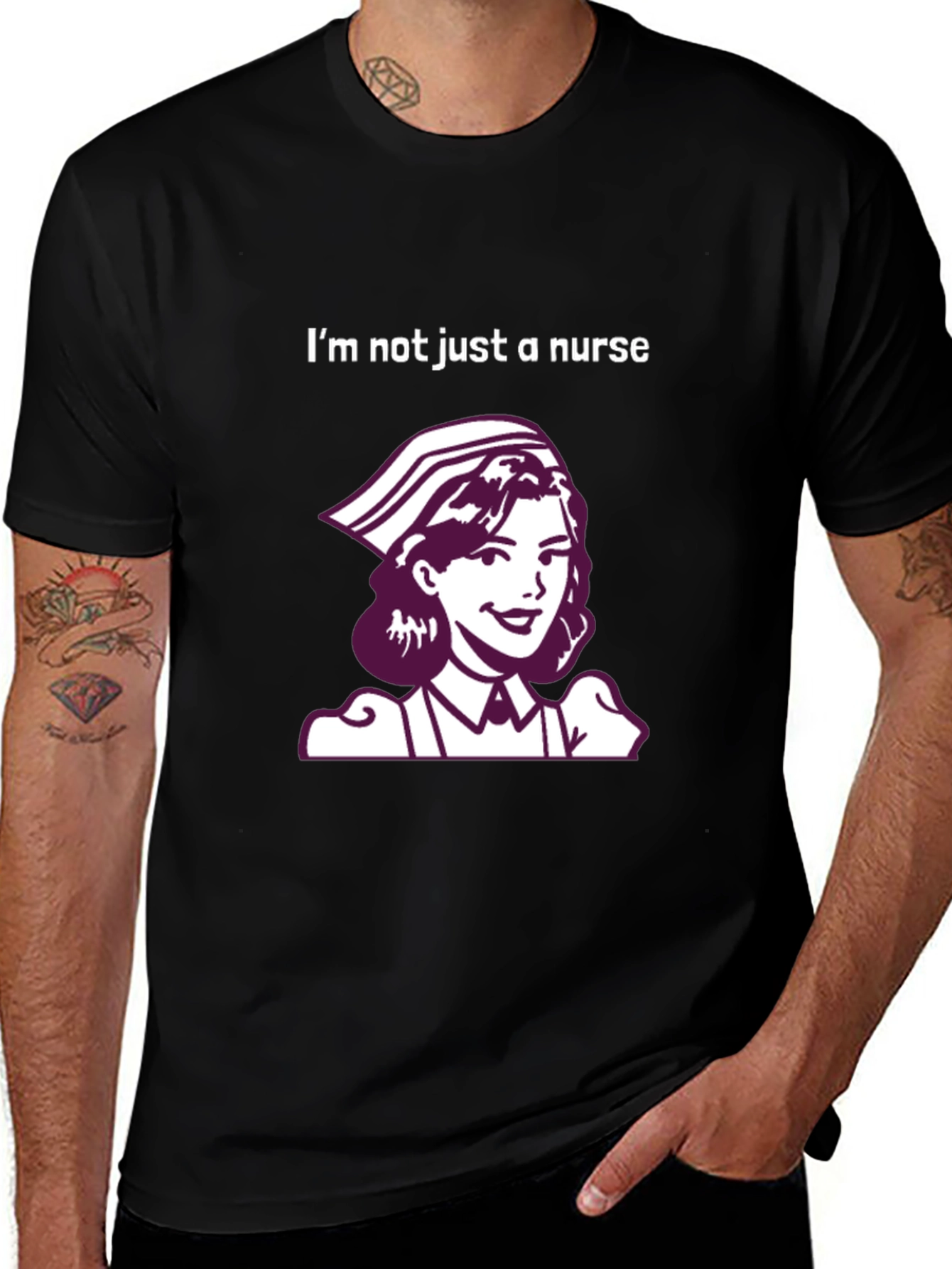 Variant 29 of Not Just A Nurse Graphic Tee