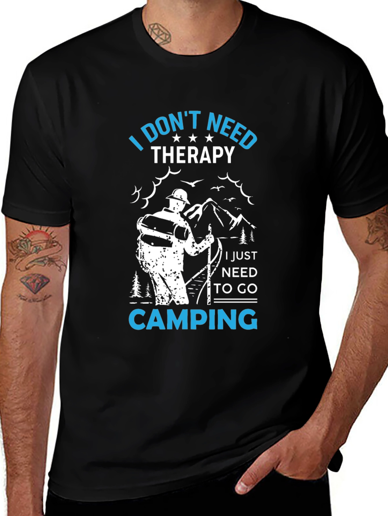 Variant 6 of Camping Therapy T-Shirt - Outdoor Adventure