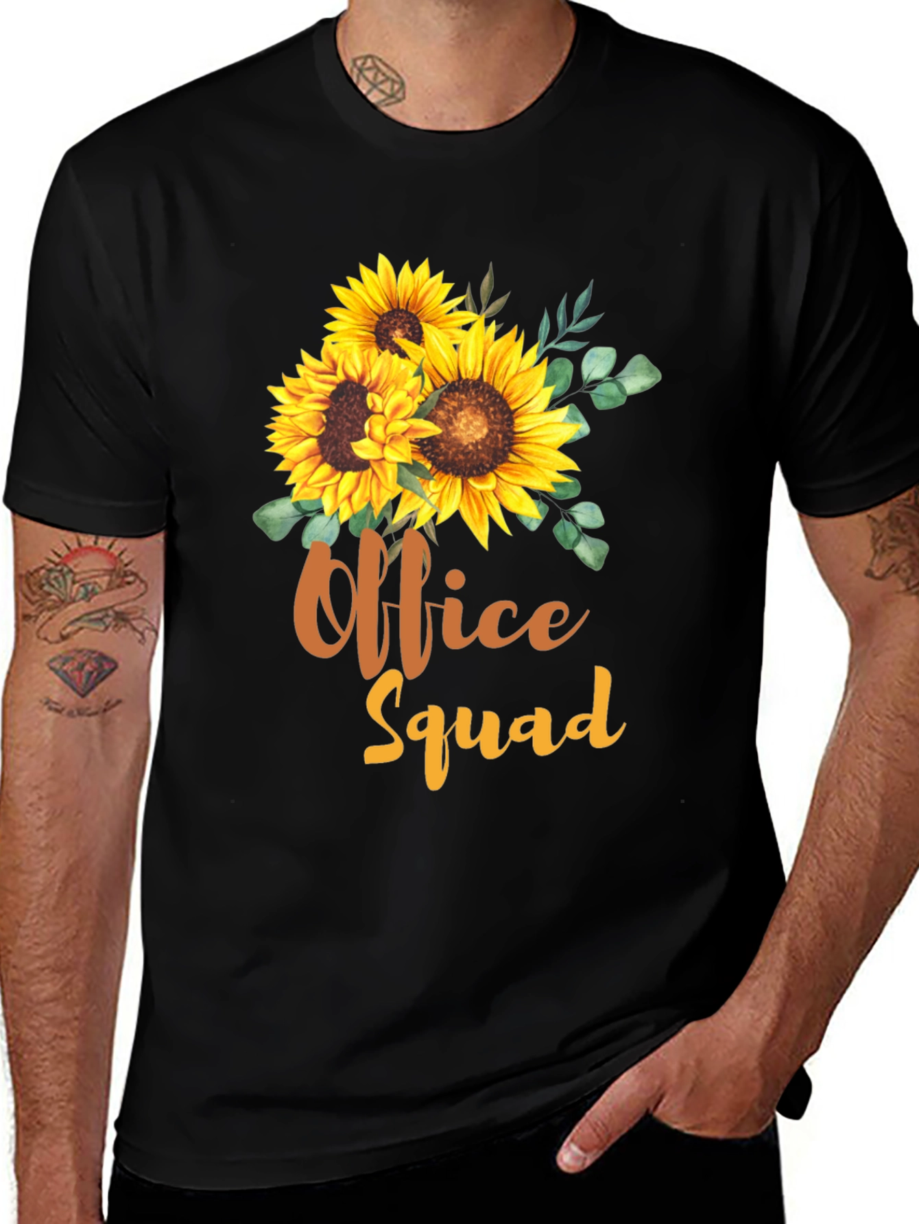 Variant 23 of Office Squad Sunflower Graphic Tee