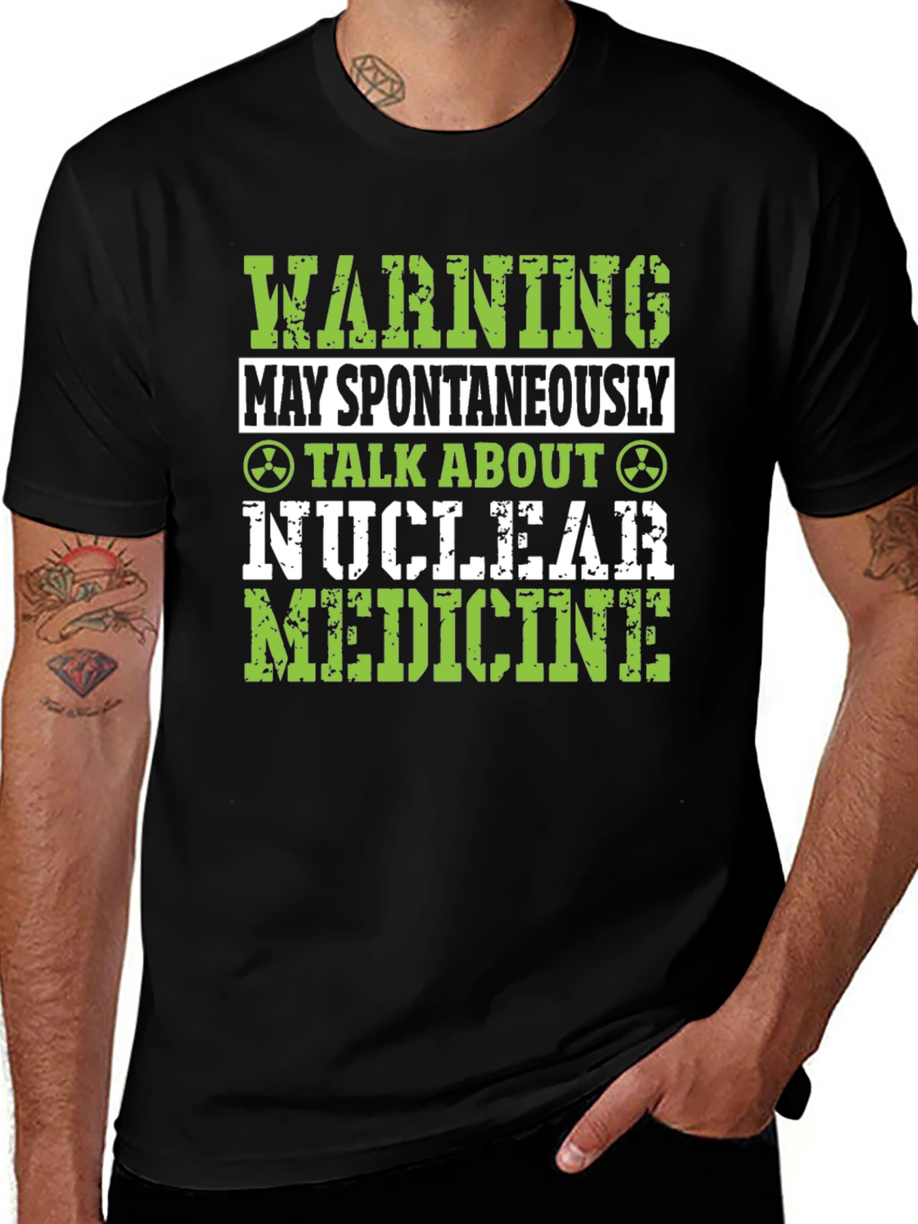 Variant 15 of Nuclear Medicine T-Shirt - Warning Spontaneous Talk