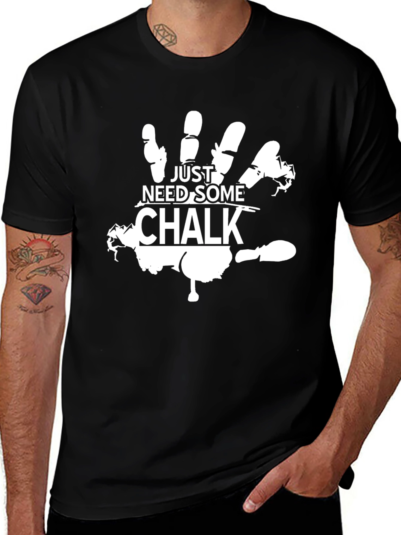 Variant 12 of Just Need Some Chalk Rock Climbing T-Shirt