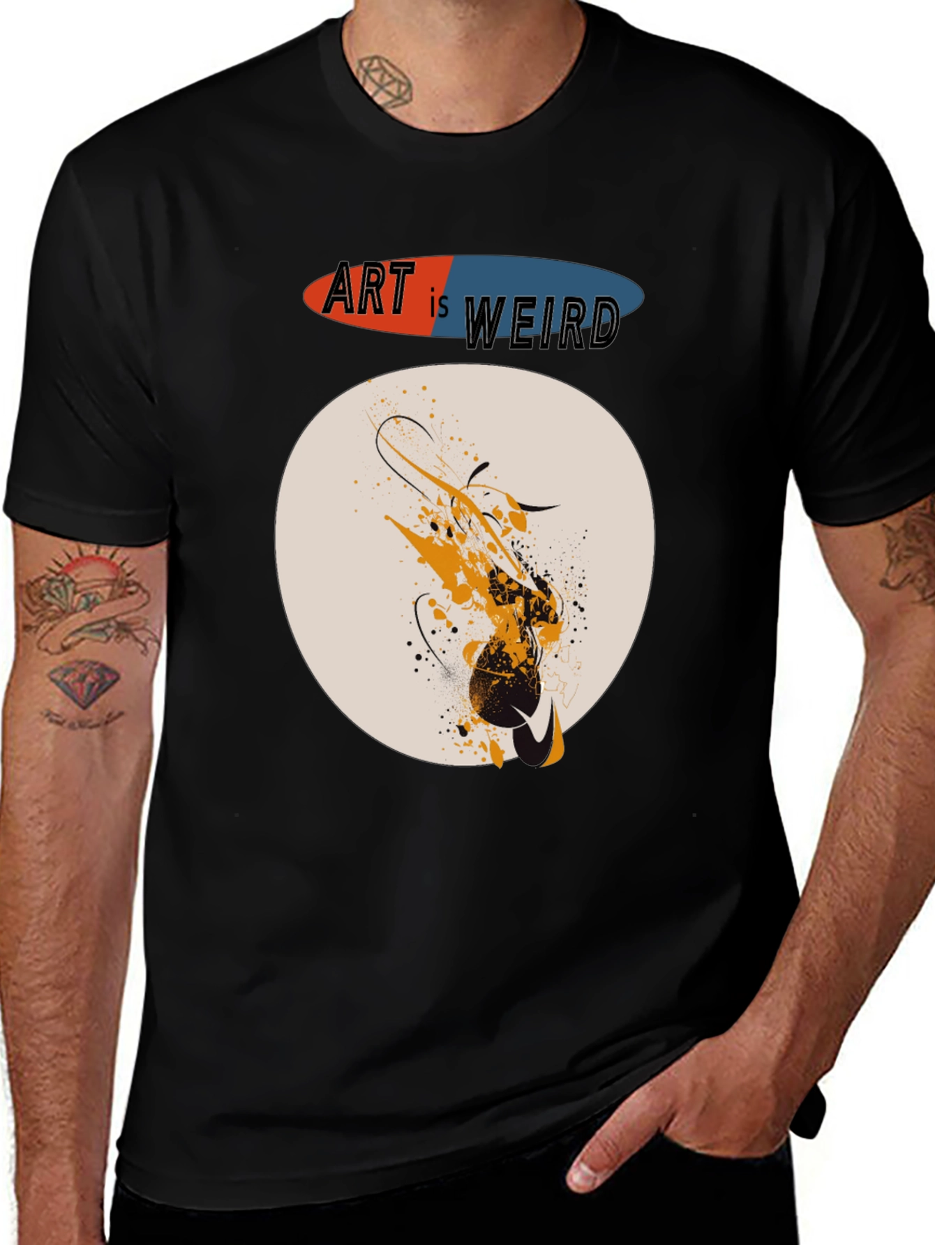 Variant 15 of Art is Weird Graphic T-Shirt - Abstract Design Tee