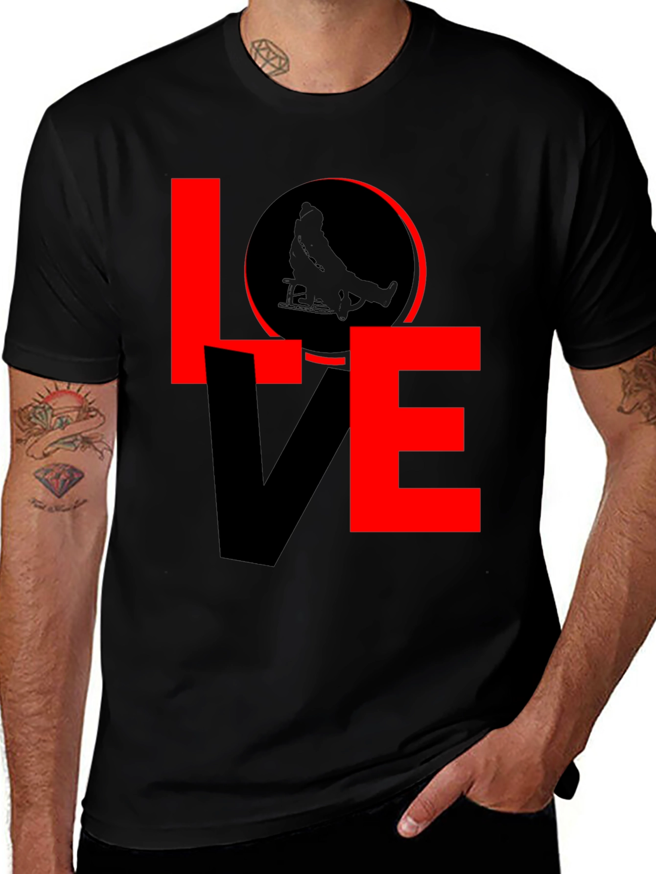 Variant 9 of LOVE Wheelchair T-Shirt