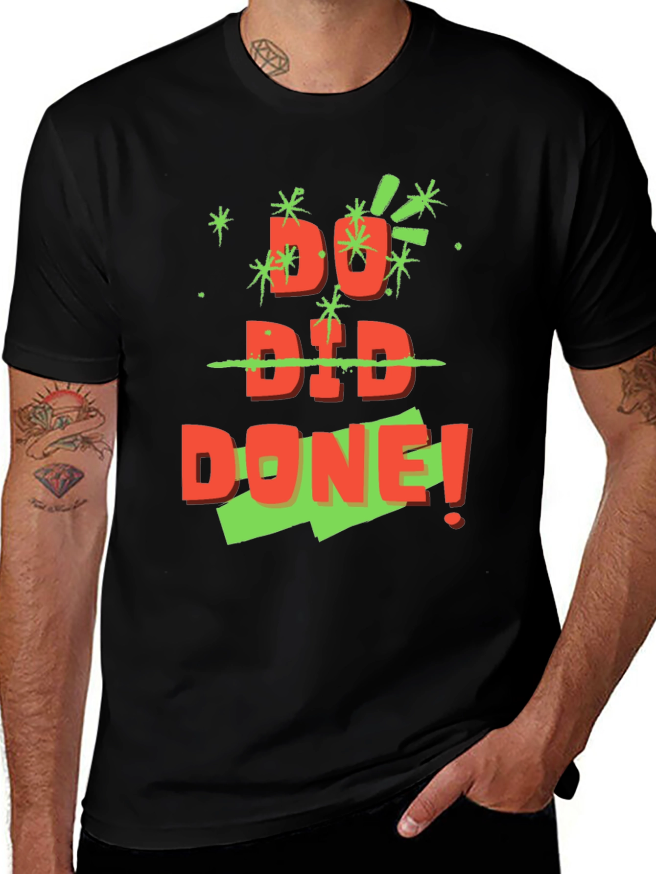 Variant 21 of Do Did Done! Graphic Tee - Black Unisex T-Shirt