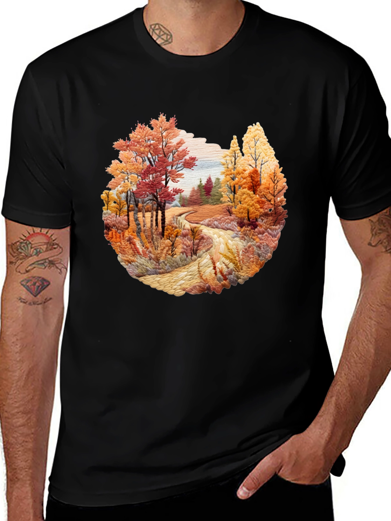 Variant 10 of Autumn Landscape Graphic T-Shirt