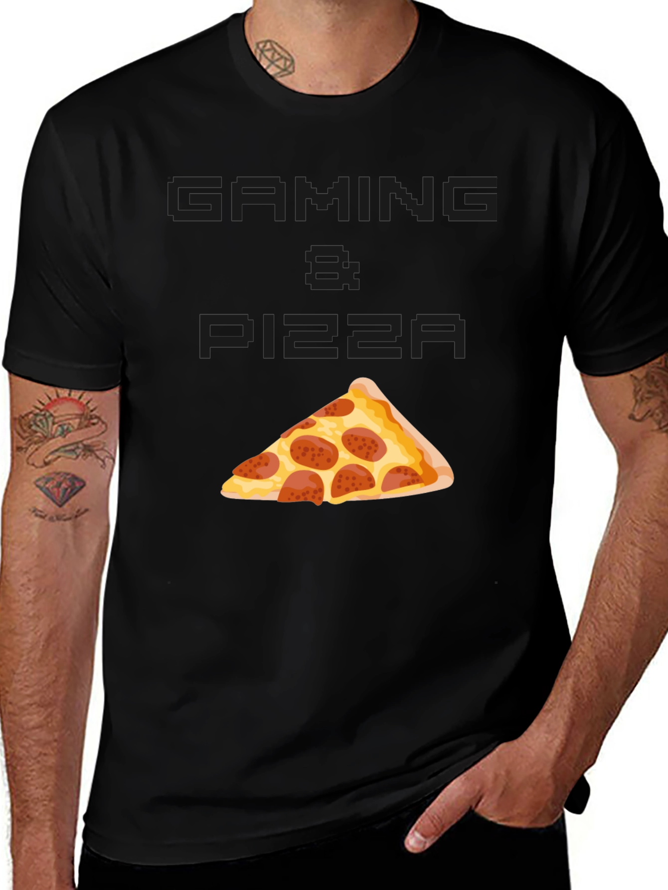 Variant 12 of Gaming & Pizza Graphic T-Shirt