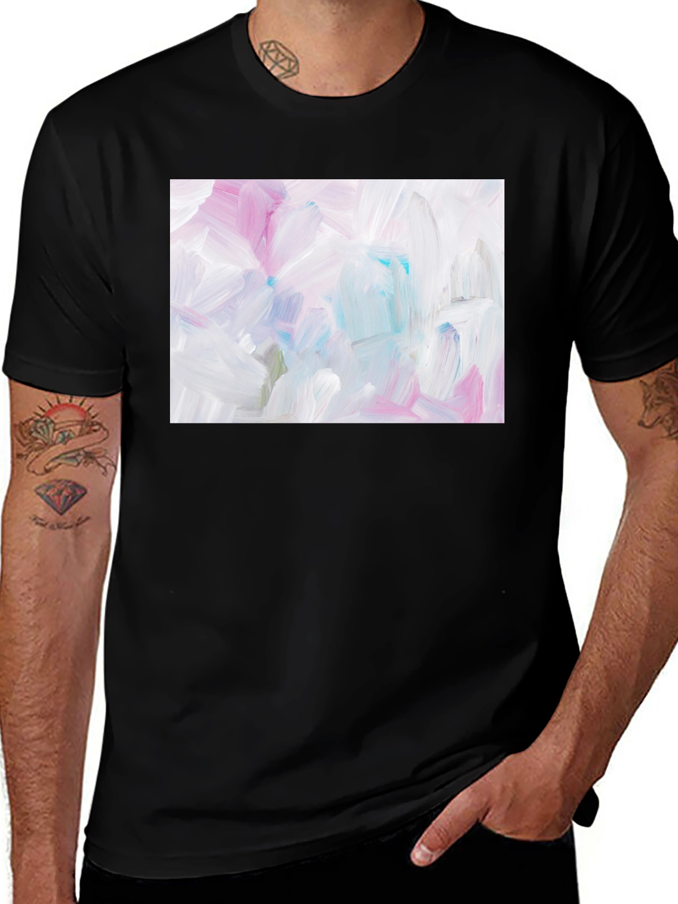 Variant 11 of Abstract Art Black T-Shirt