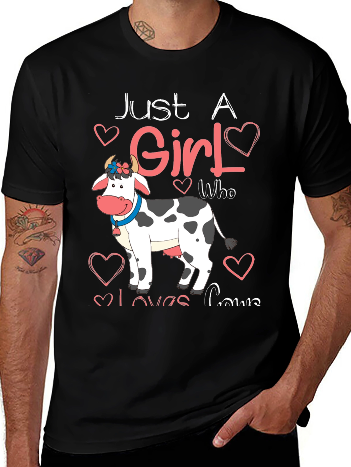 Variant 18 of Just A Girl Who Loves Cows T-Shirt