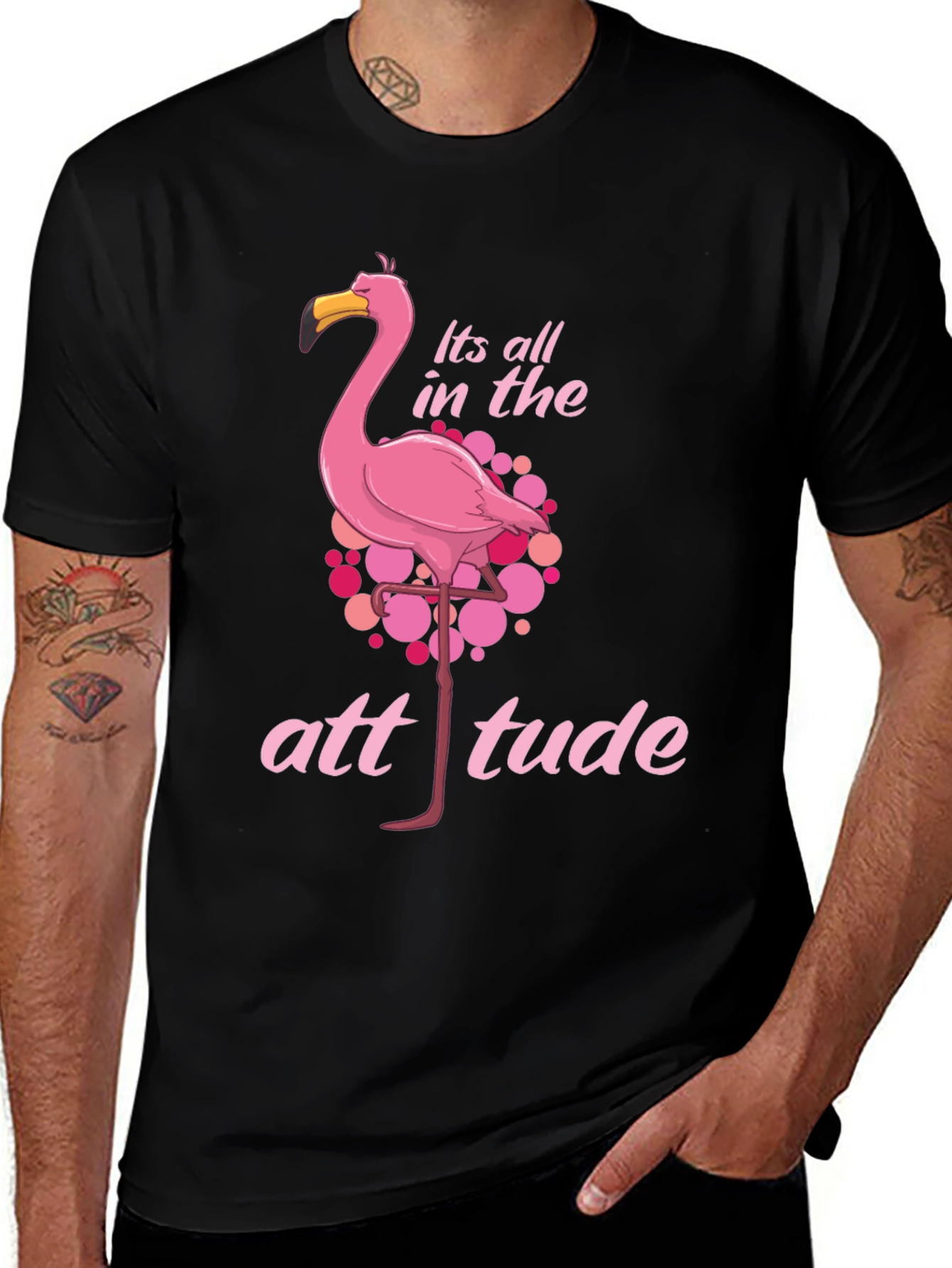 Flamingo Attitude Graphic Tee