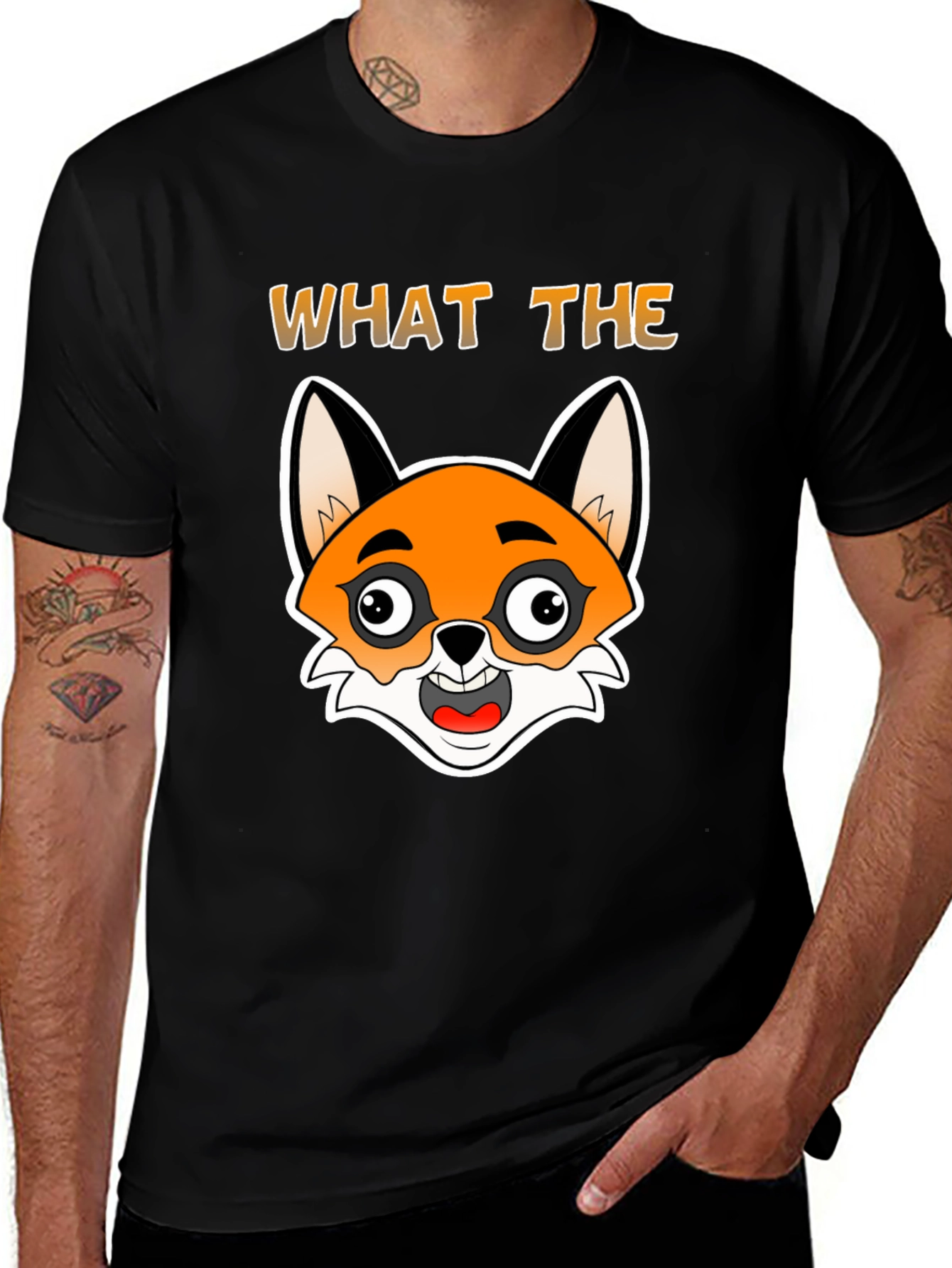 Variant 24 of What the Fox T-Shirt - Funny Cartoon Animal Tee