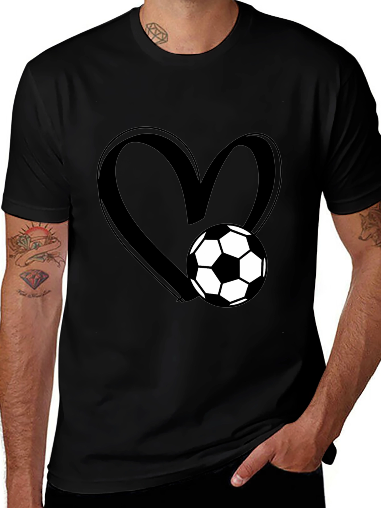 Variant 8 of Soccer Heart T-Shirt - Love of the Game