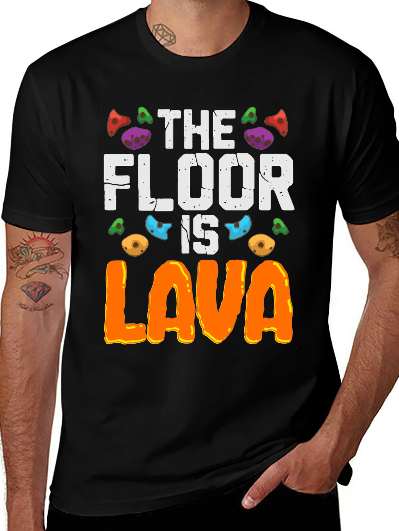 Variant 17 of The Floor is Lava Graphic Tee