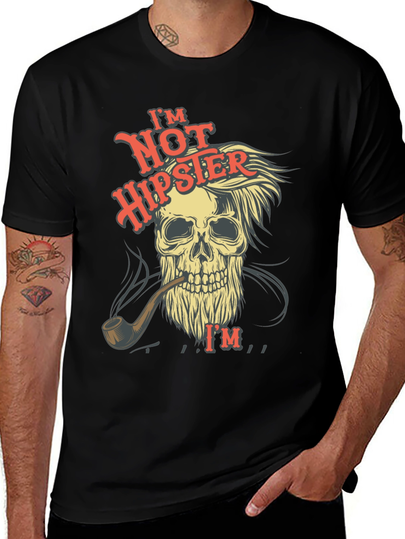 Variant 8 of Skull T-Shirt - Not Hipster Design