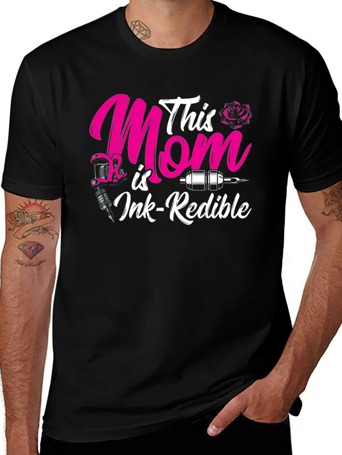 Variant 2 of Ink-Redible Mom Tattoo Artist Graphic Tee