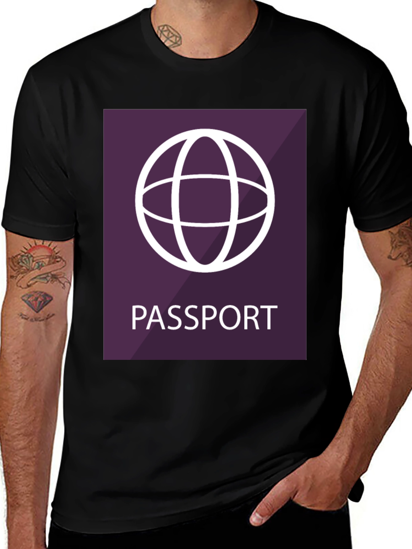Variant 24 of Passport Graphic T-Shirt - Travel the World