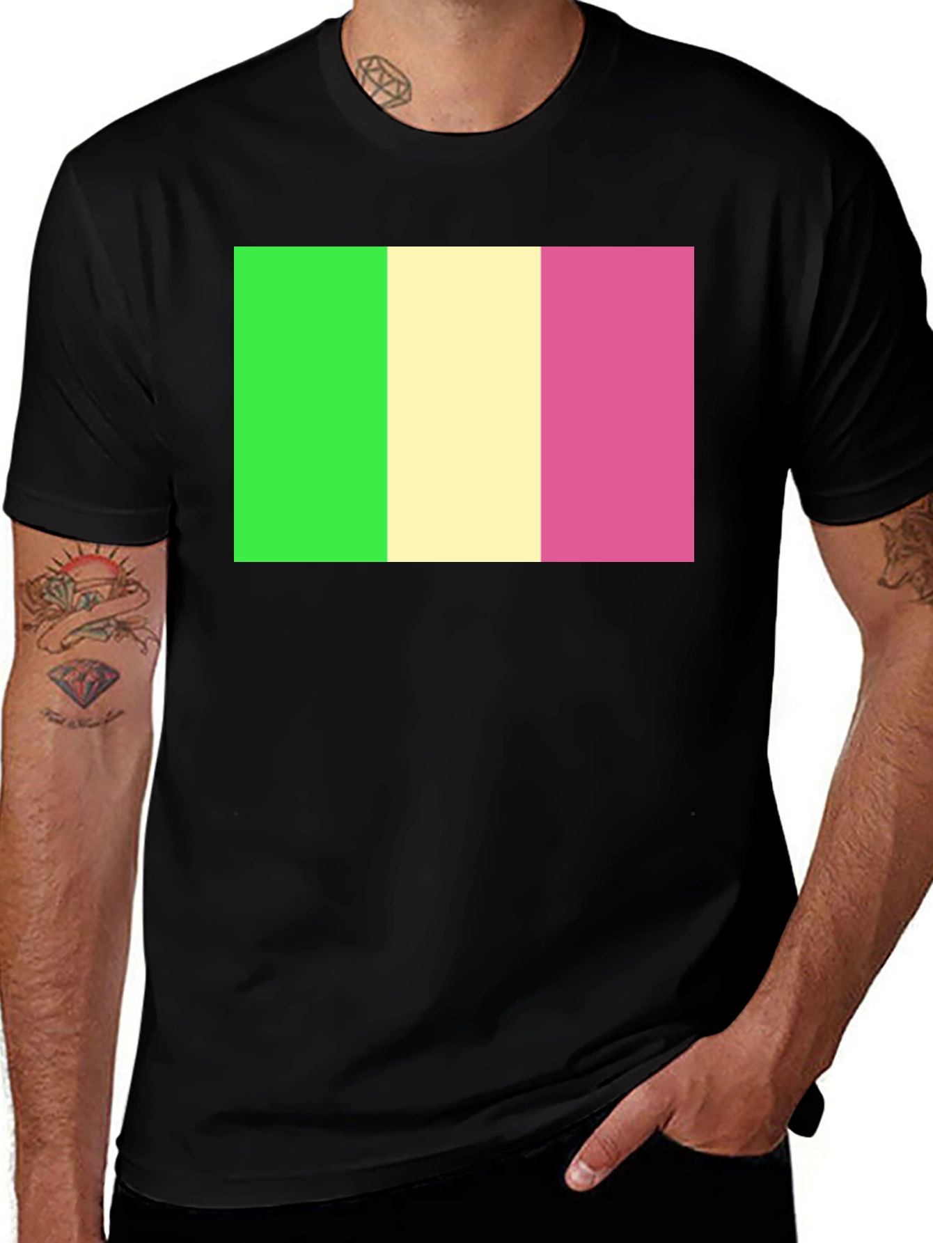 Variant 3 of Striped Black T-Shirt