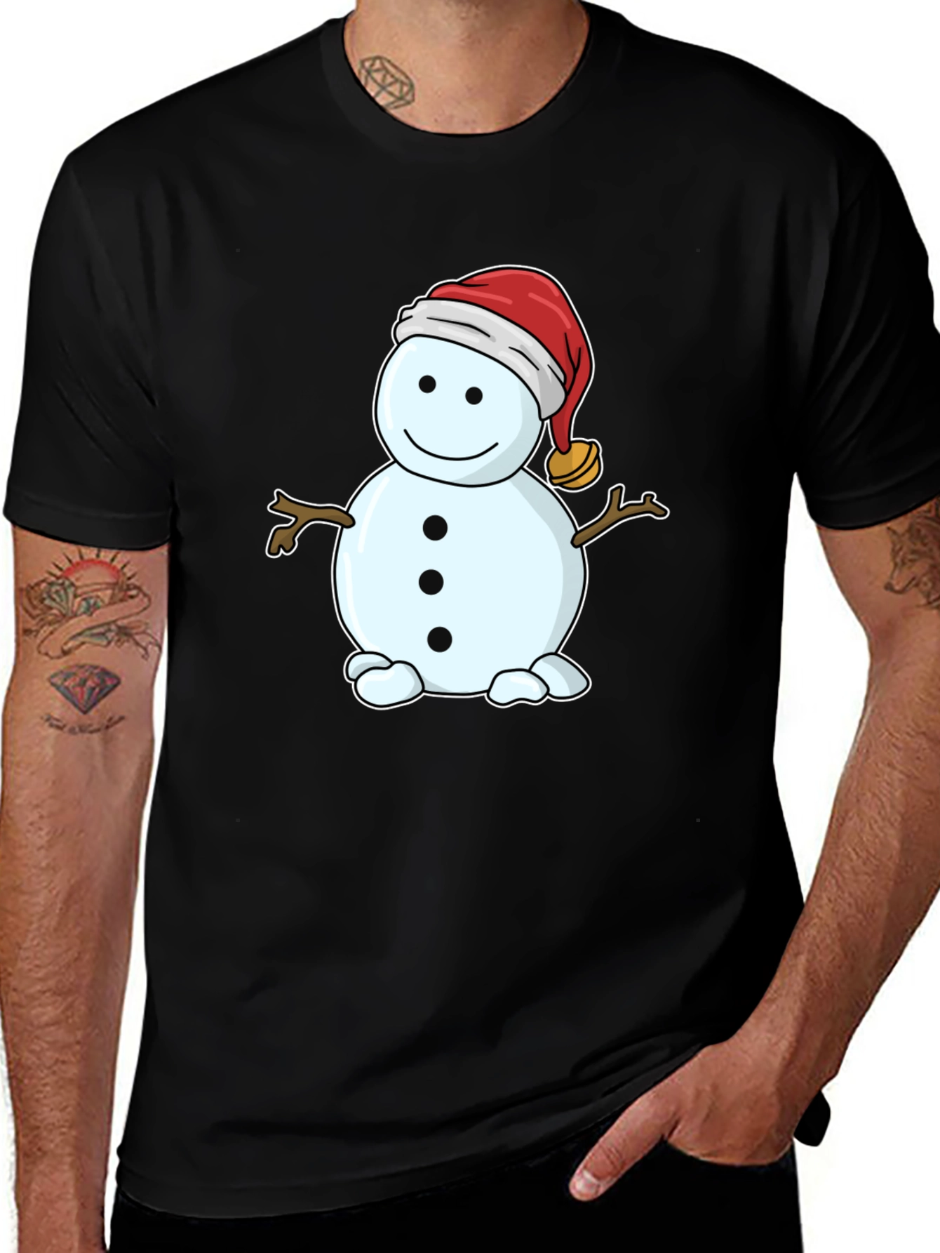 Variant 29 of Festive Snowman T-Shirt - Holiday Cheer