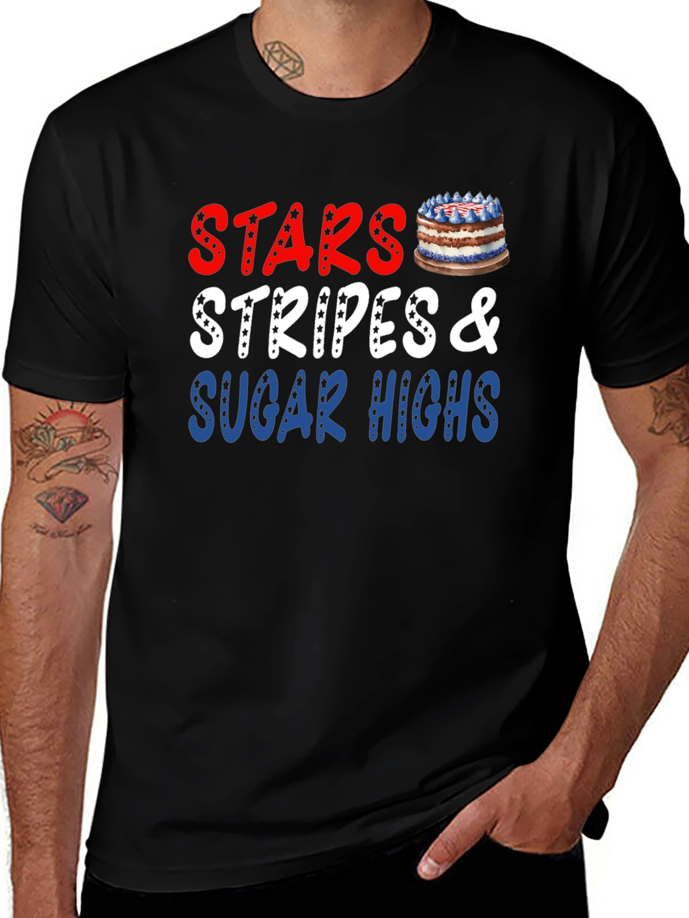 Stars Stripes & Sugar Highs Patriotic T-Shirt