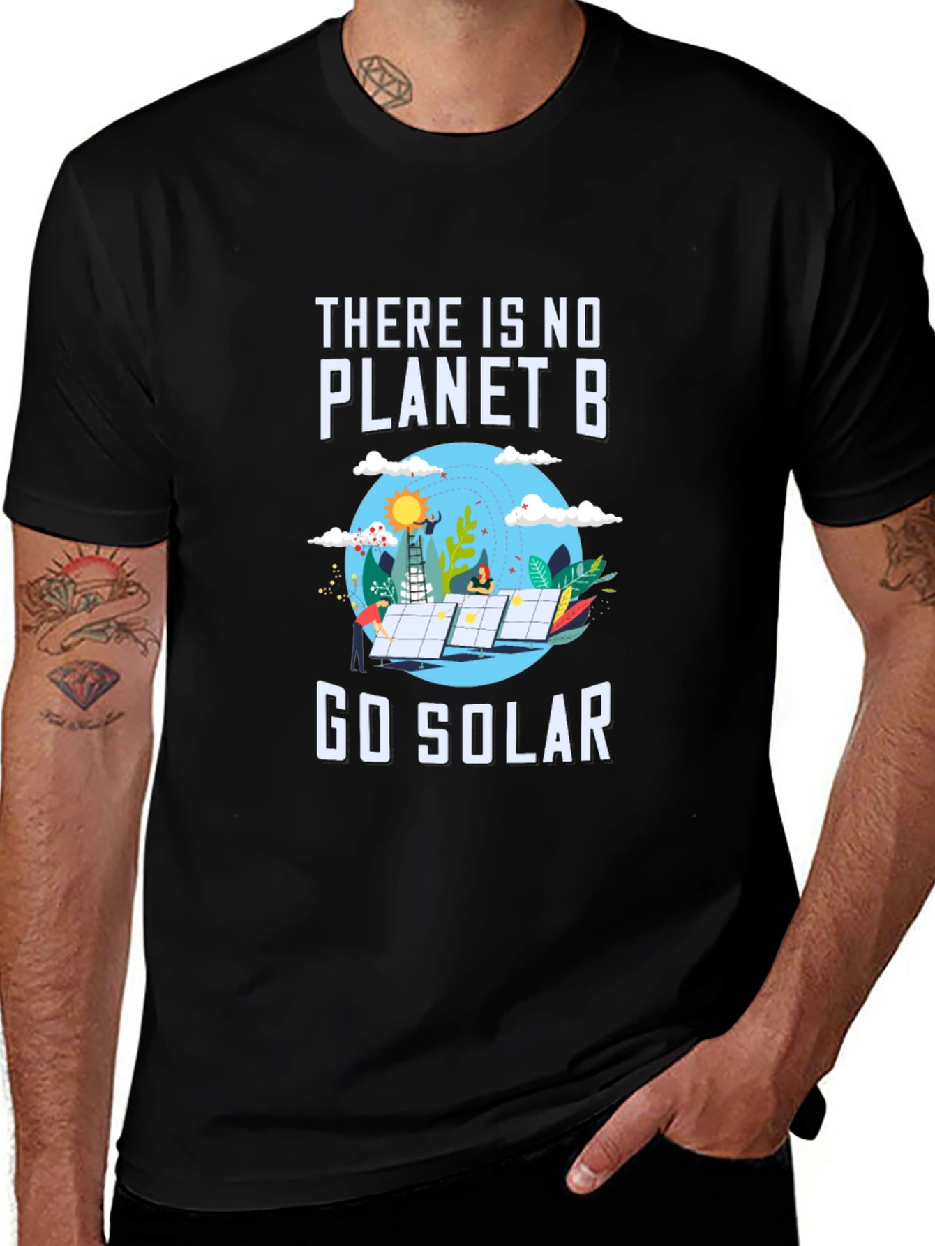 Variant 29 of Go Solar T-Shirt - There is No Planet B