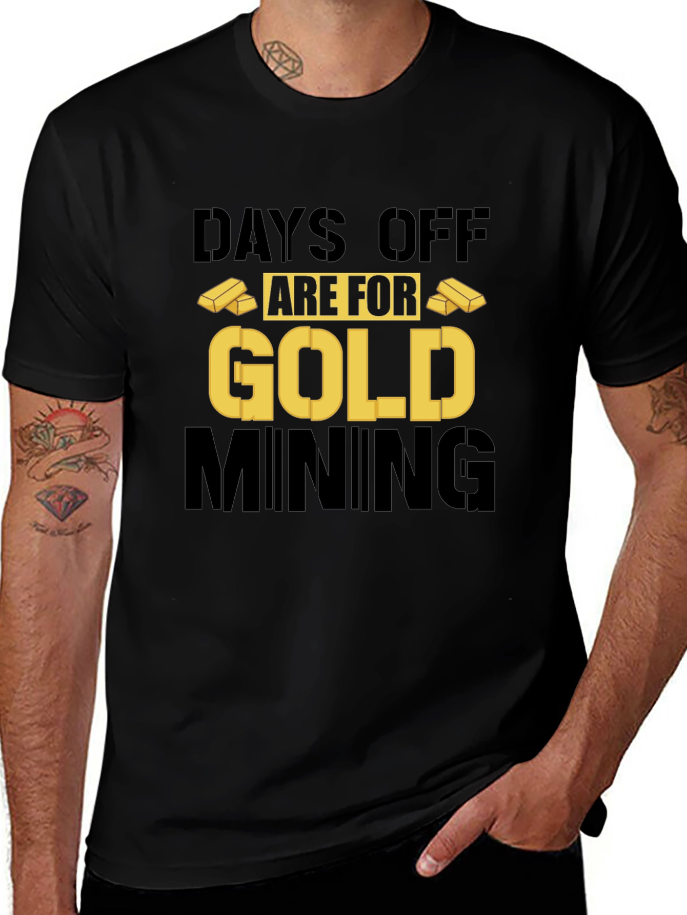 Variant 15 of Gold Mining T-Shirt: Days Off Are For Gold Mining