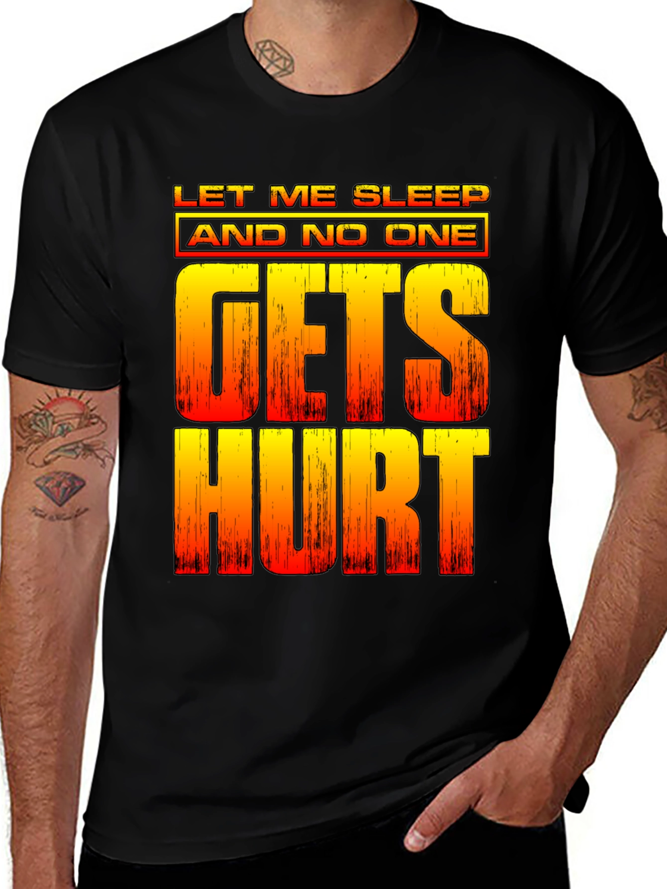 Variant 19 of Let Me Sleep Funny Graphic Tee