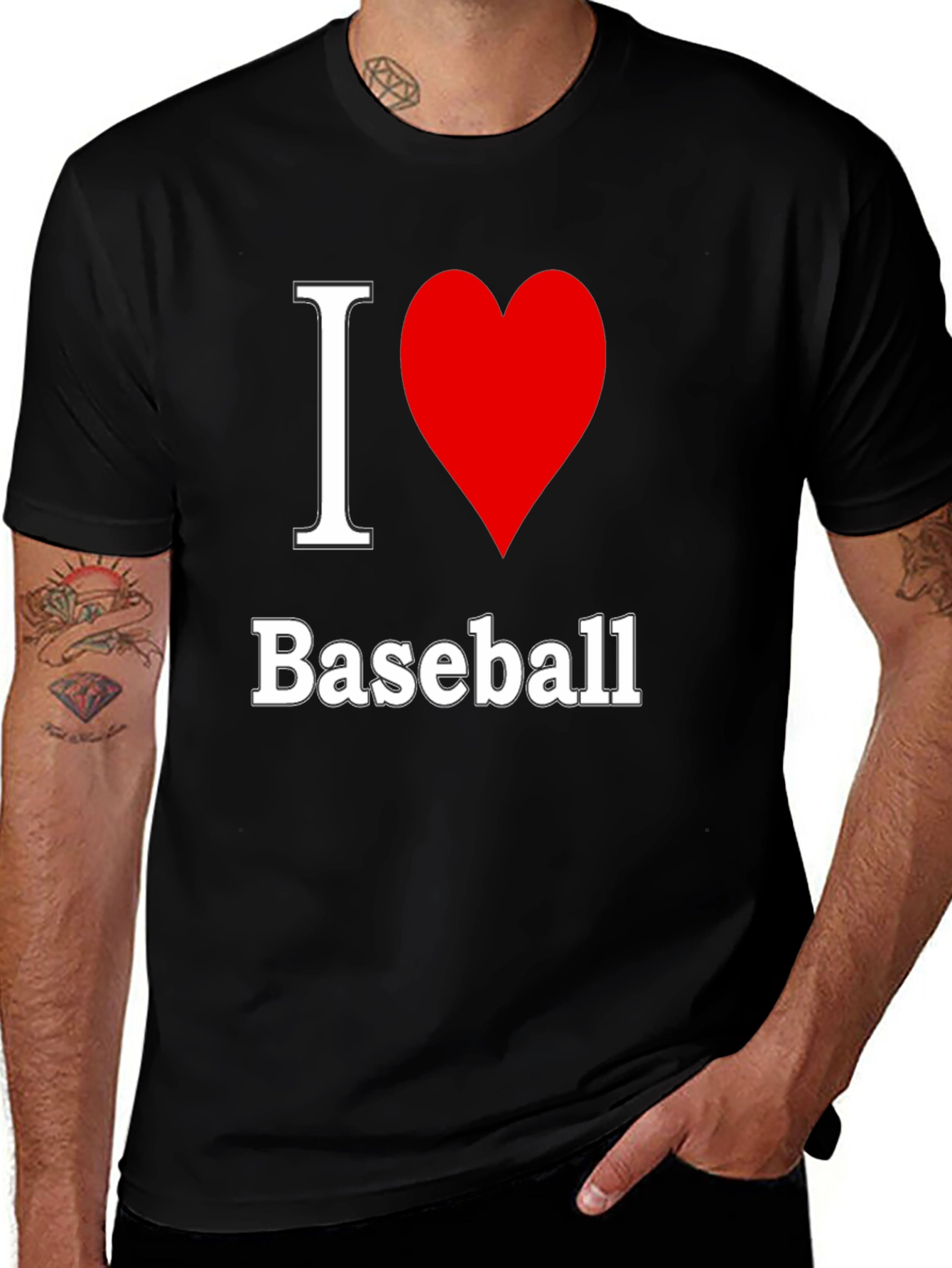 Variant 25 of I Love Baseball T-Shirt - Classic Design