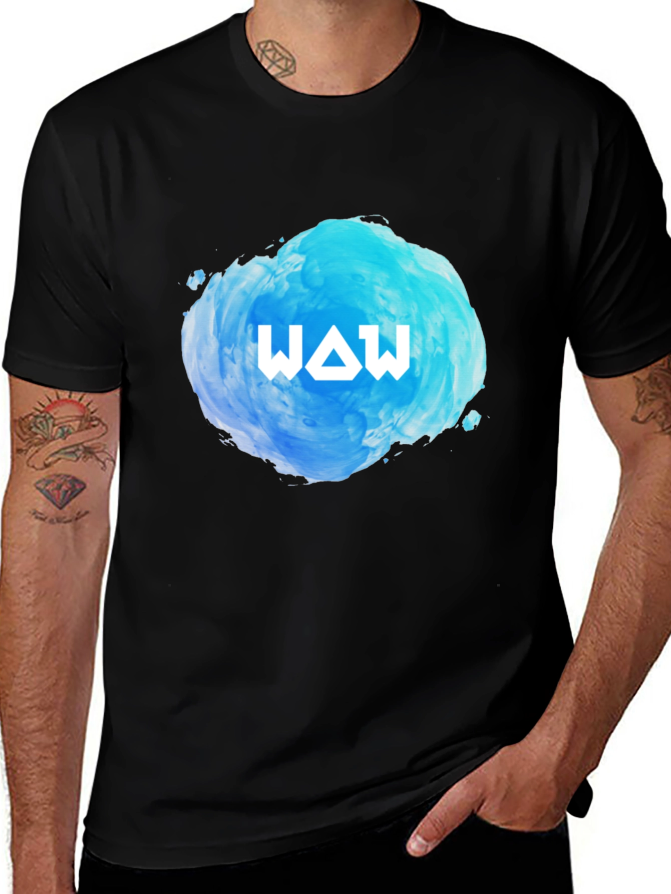 Variant 11 of WAW Graphic Black T-Shirt - Cool Design