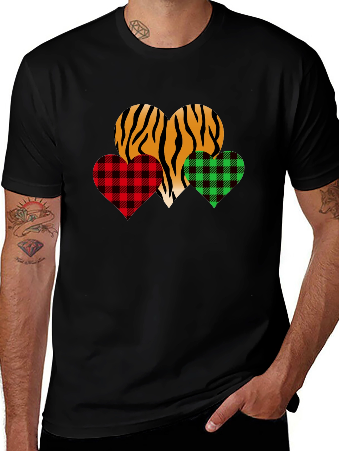Variant 5 of Heart Patterned T-Shirt
