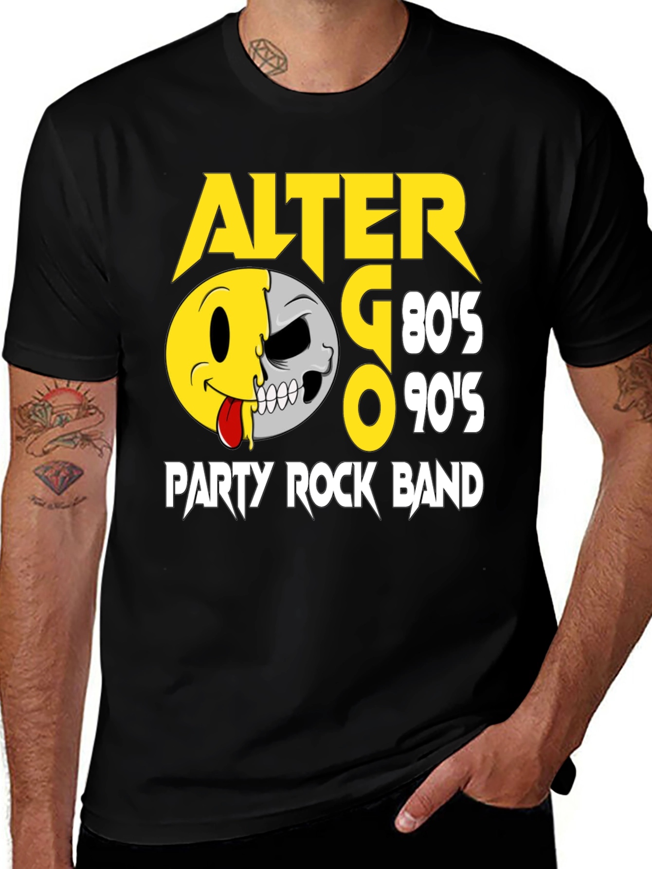 Variant 10 of Alter Ego 80's 90's Party Rock Band Graphic T-Shirt
