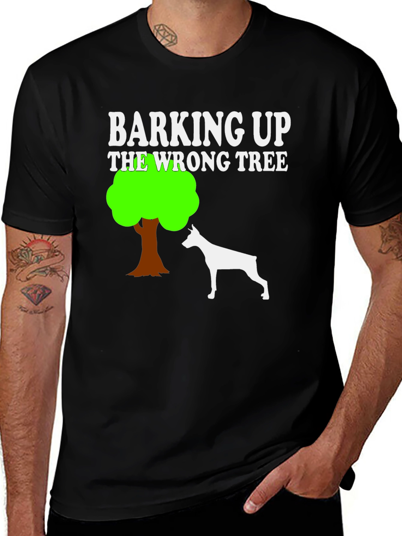 Variant 26 of Barking Up The Wrong Tree Dog Graphic T-Shirt