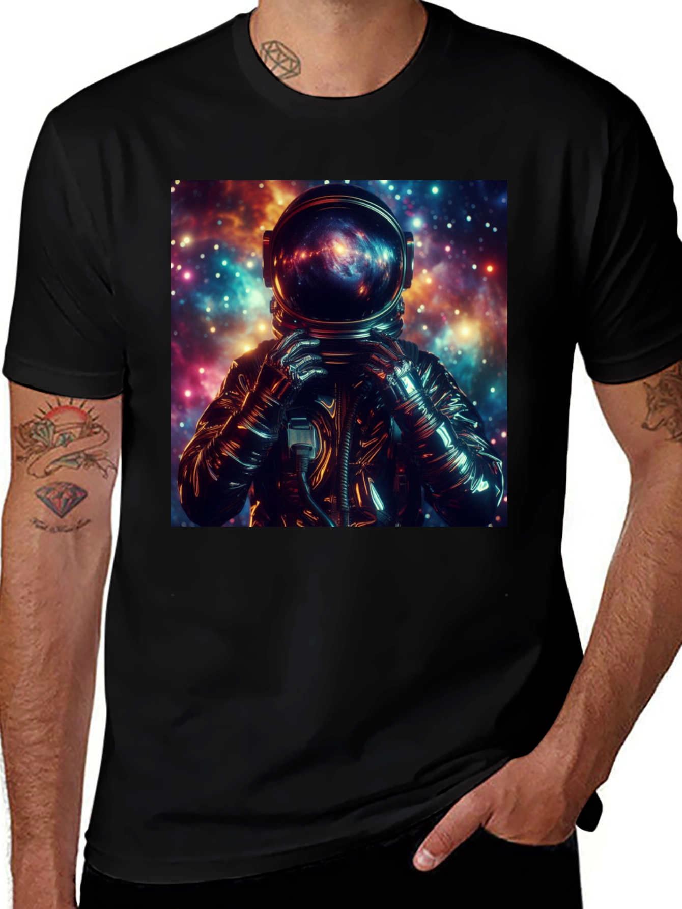 Variant 17 of Astronaut Galaxy T-Shirt - Space Exploration Tee
