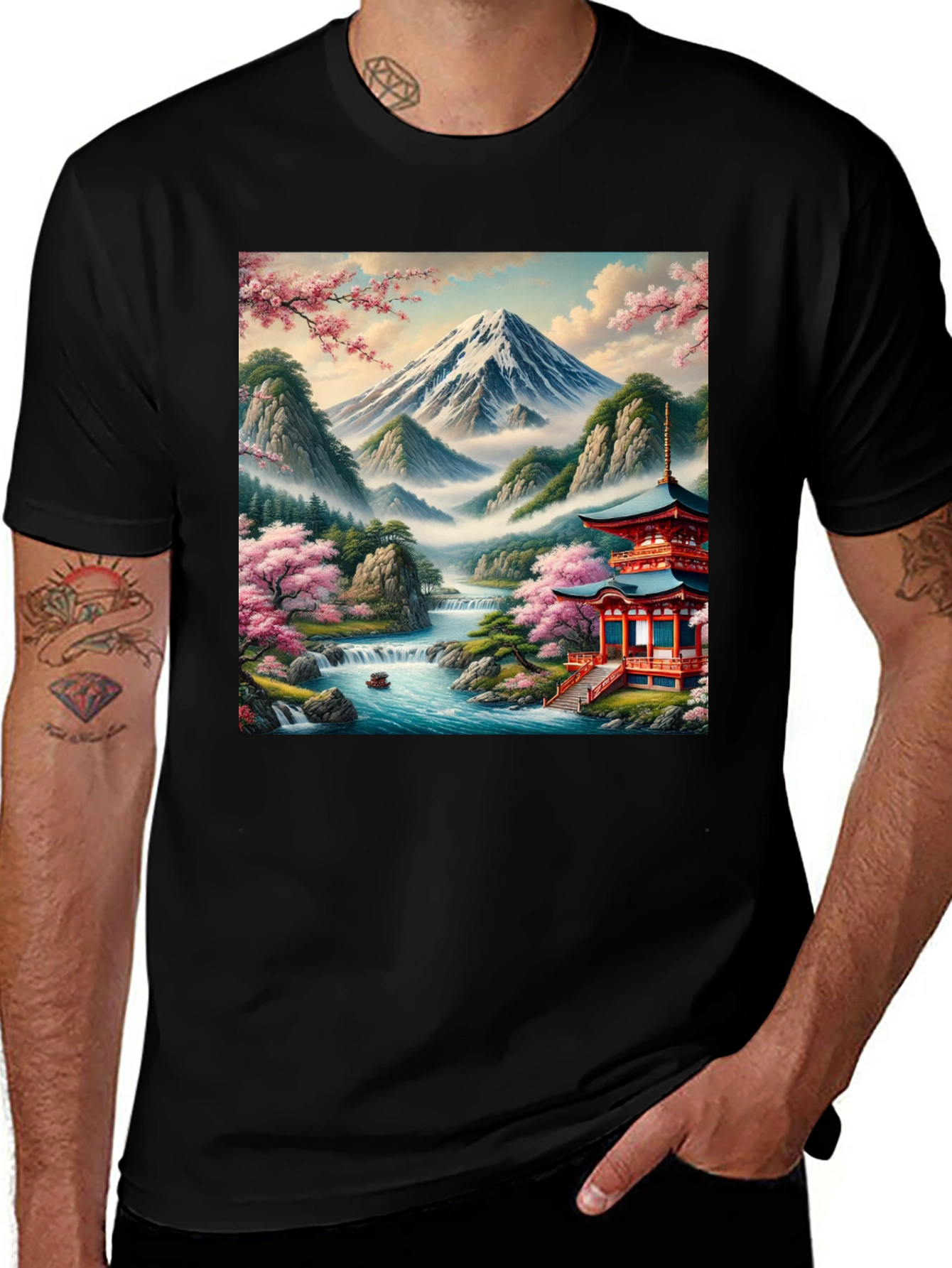 Variant 6 of Japanese Landscape Graphic Tee