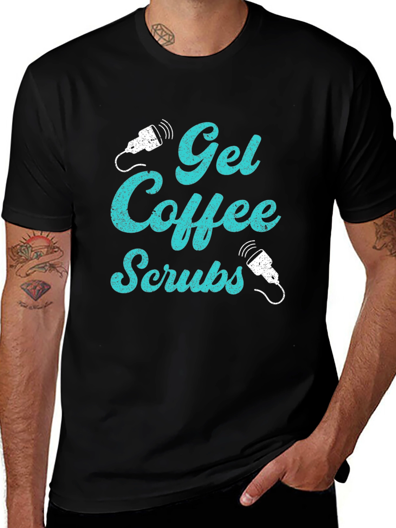 Get Gel Coffee Scrubs Graphic T-Shirt