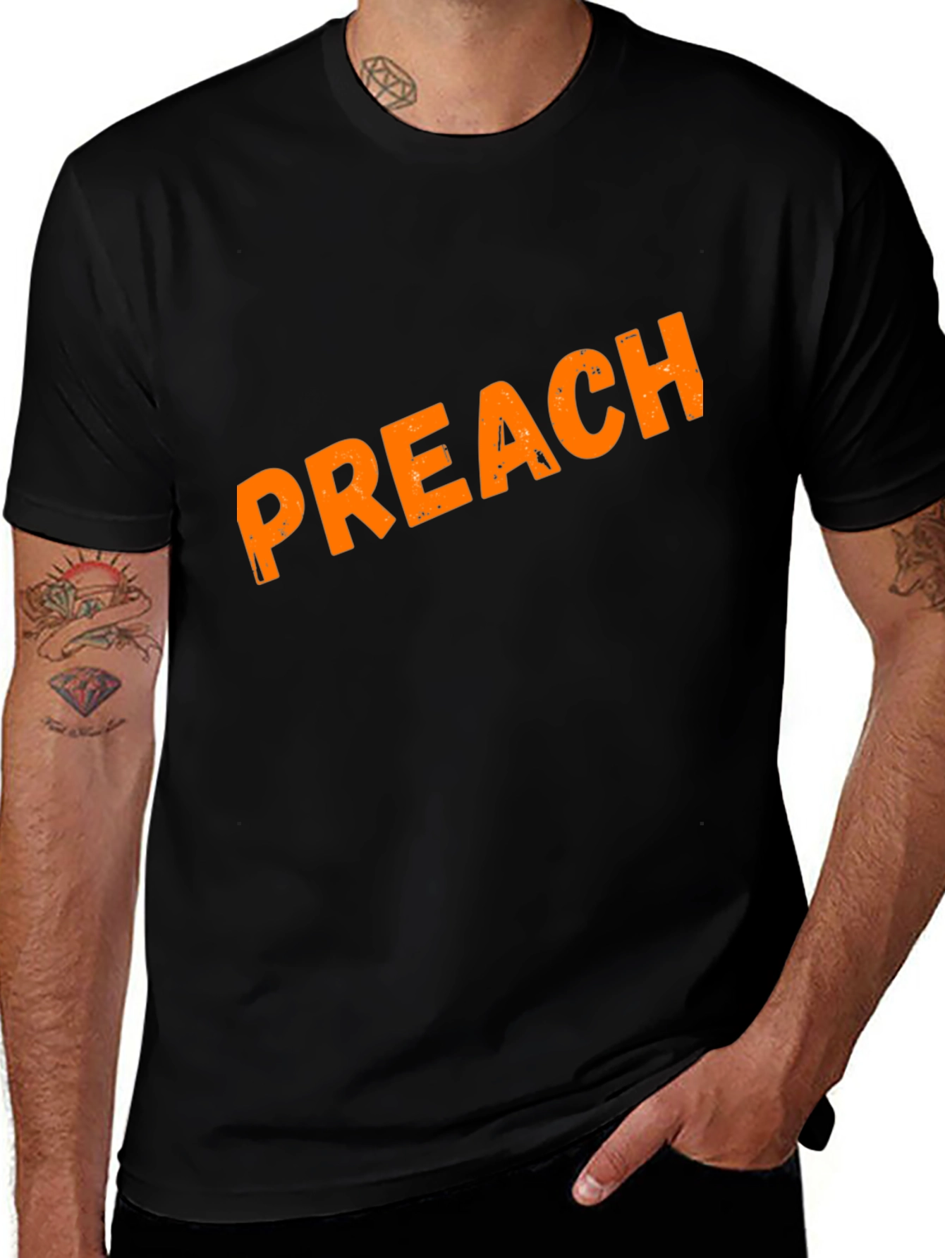 Black Preach Graphic Tee - Classic Black main image