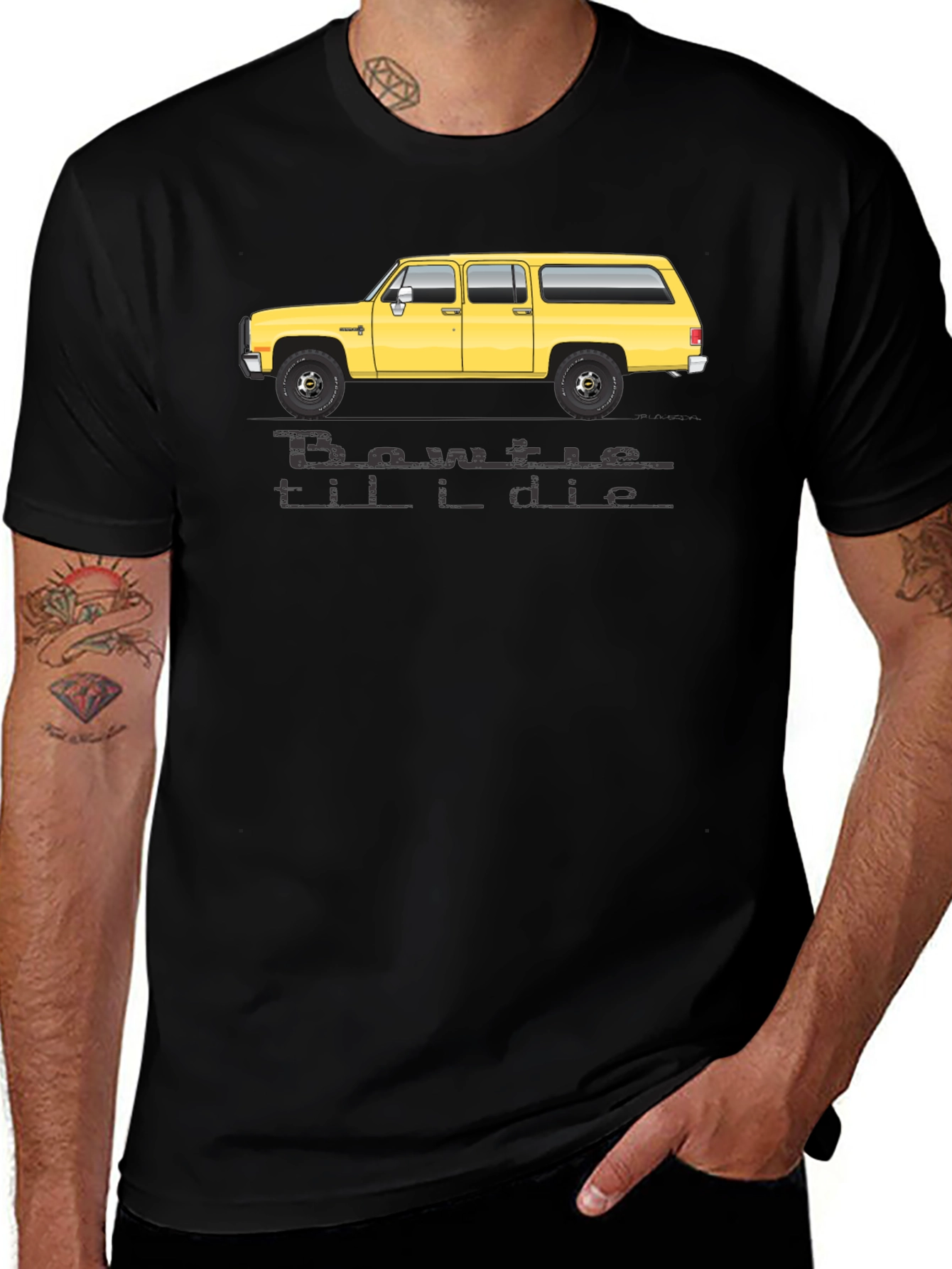 Variant 20 of Bowtie Til I Die T-Shirt - Yellow Suburban