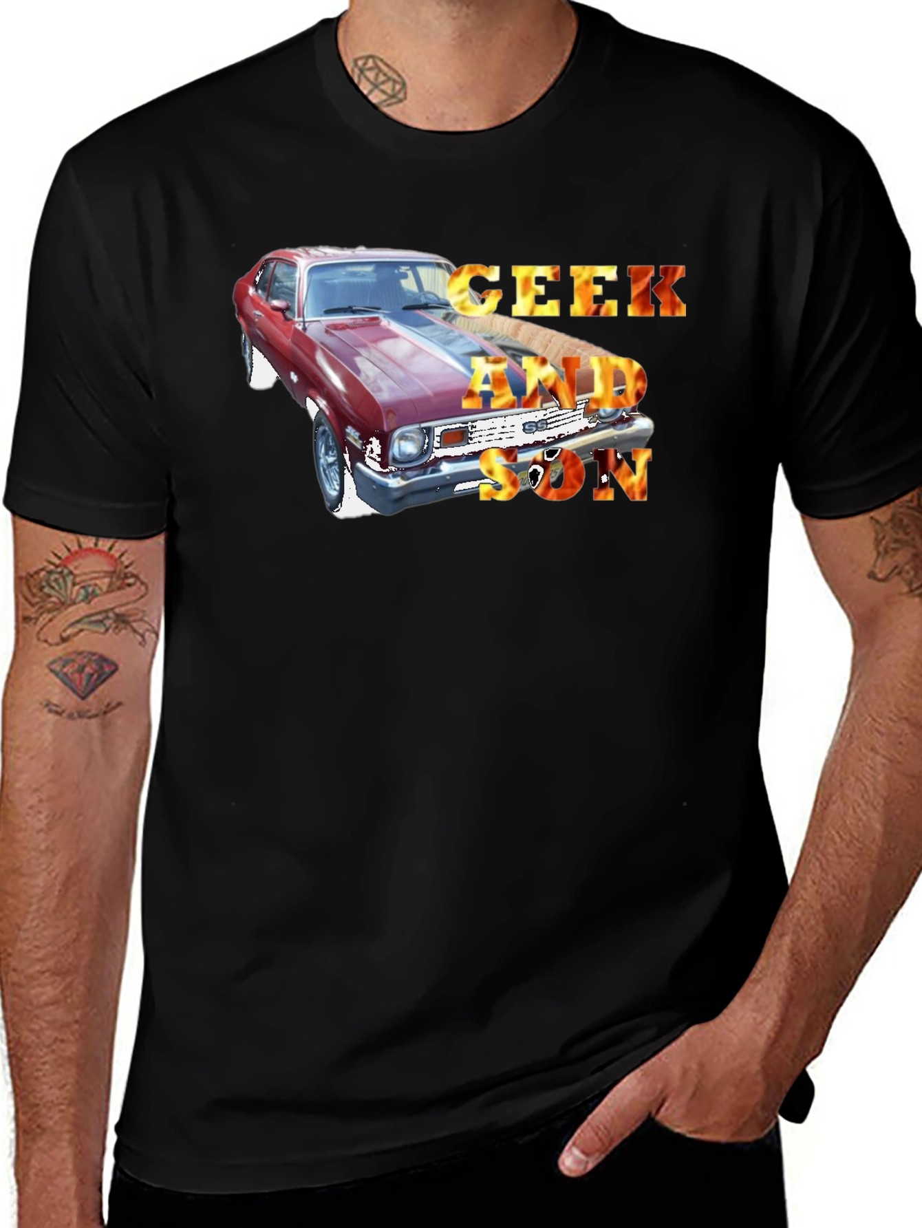 Variant 12 of Geek and Son Car Graphic T-Shirt
