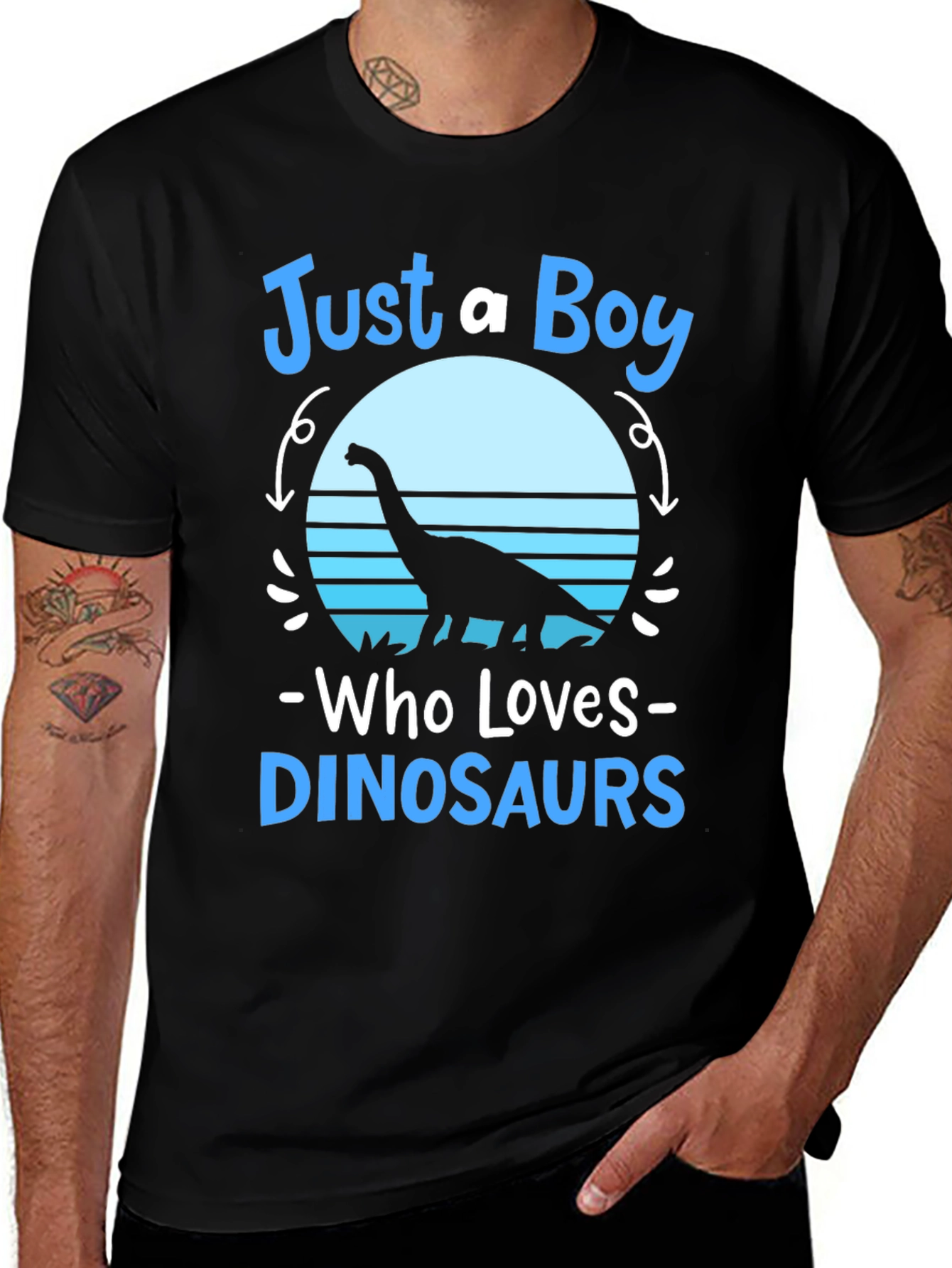 Variant 8 of Just a Boy Who Loves Dinosaurs T-Shirt