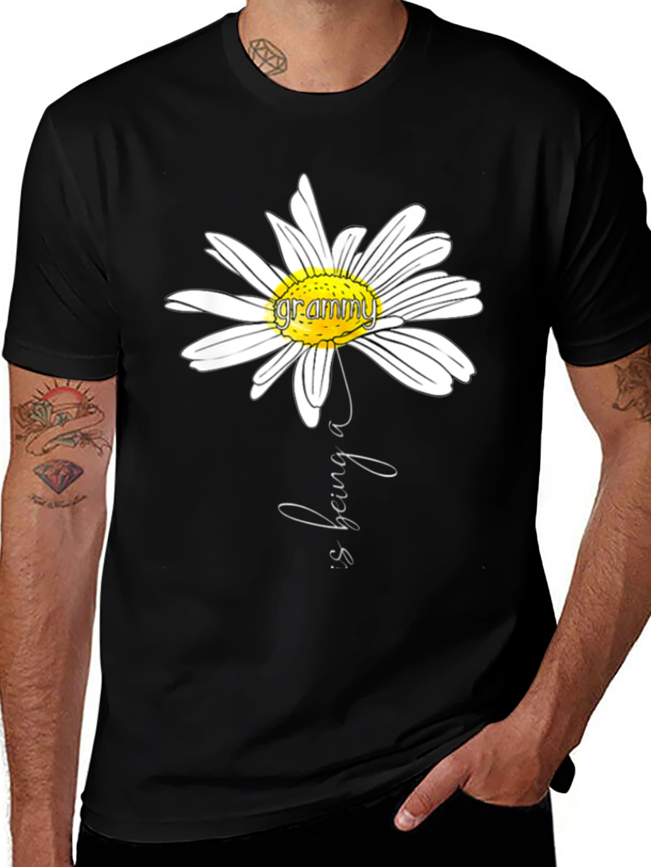 Variant 19 of Grammy Flower Graphic T-Shirt