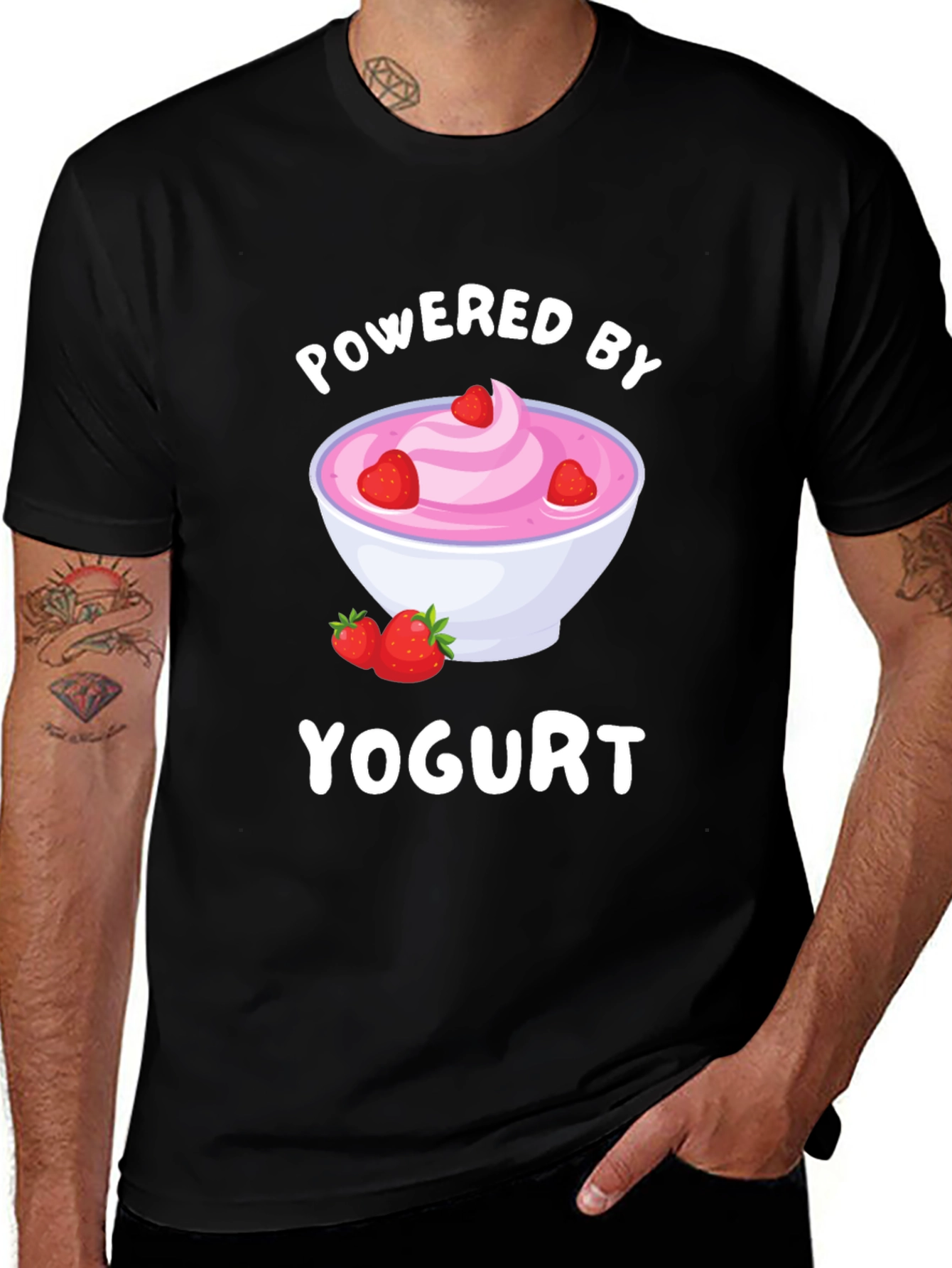 Variant 21 of Powered by Yogurt T-Shirt